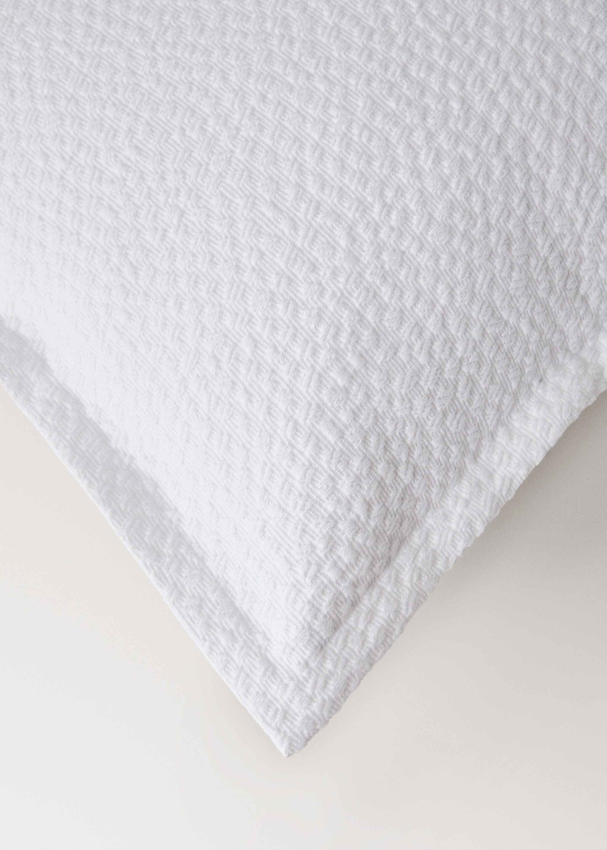 Kissenhülle Bett Baumwolle Jacquard Textur 50x50 cm - Detail des Artikels 2