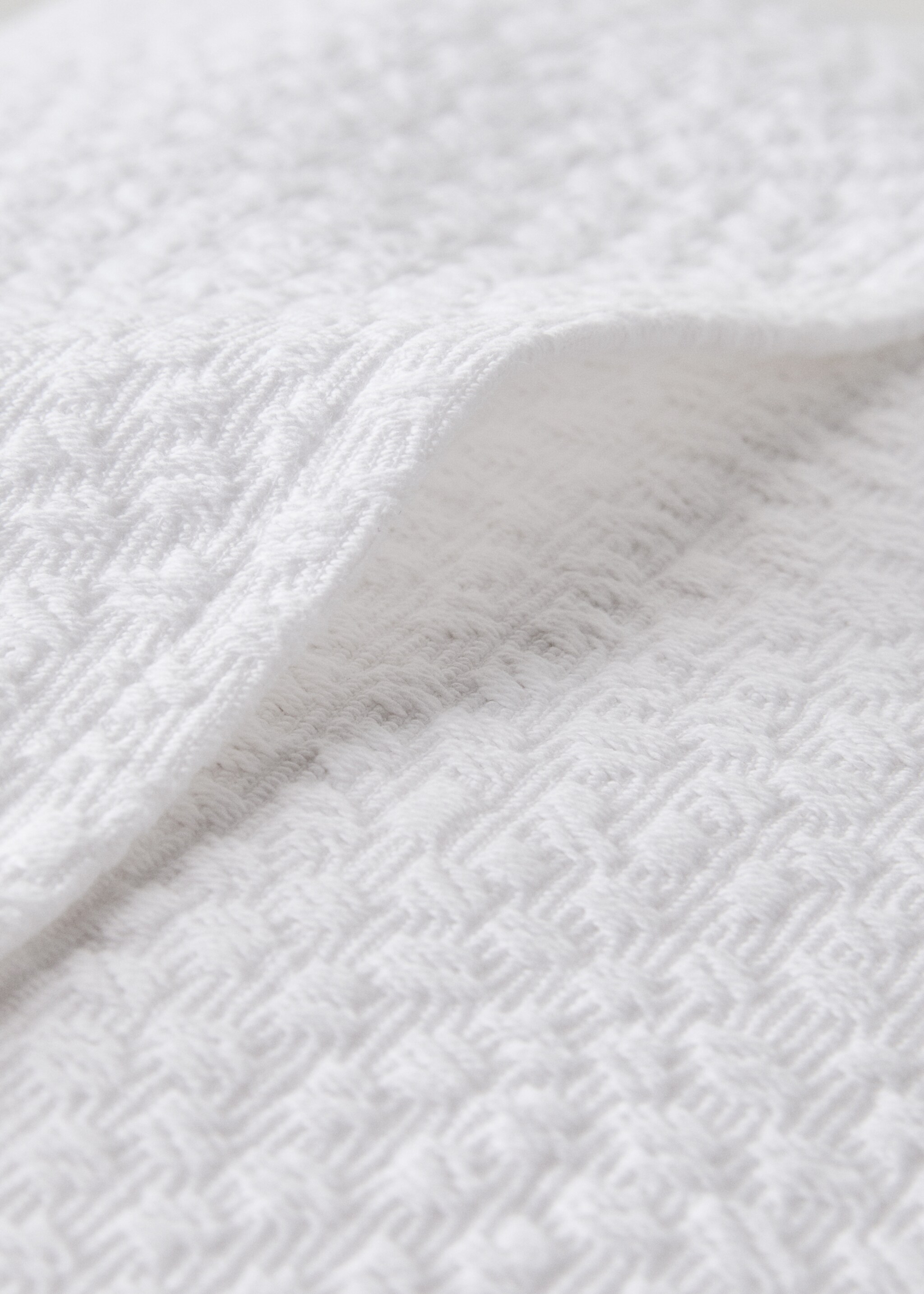 Kissenhülle Bett Baumwolle Jacquard Textur 50x50 cm - Detail des Artikels 3