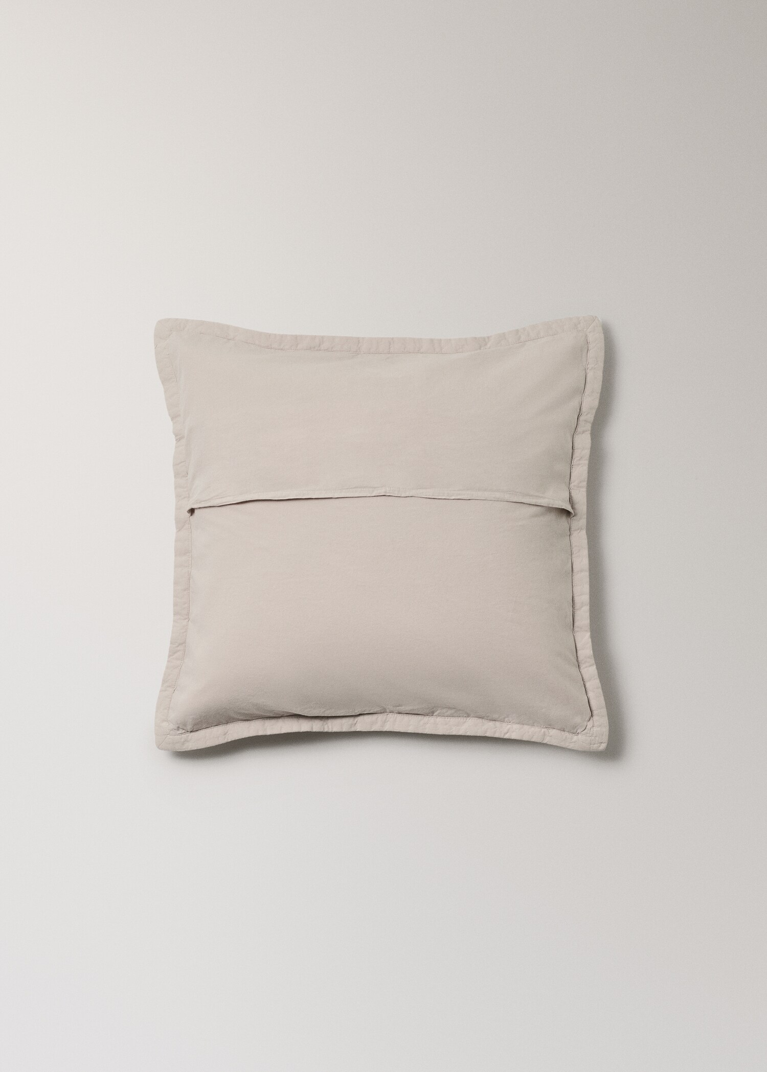 Housse de coussin lin lavé grands carreaux 50x50 cm - Détail de l'article 1