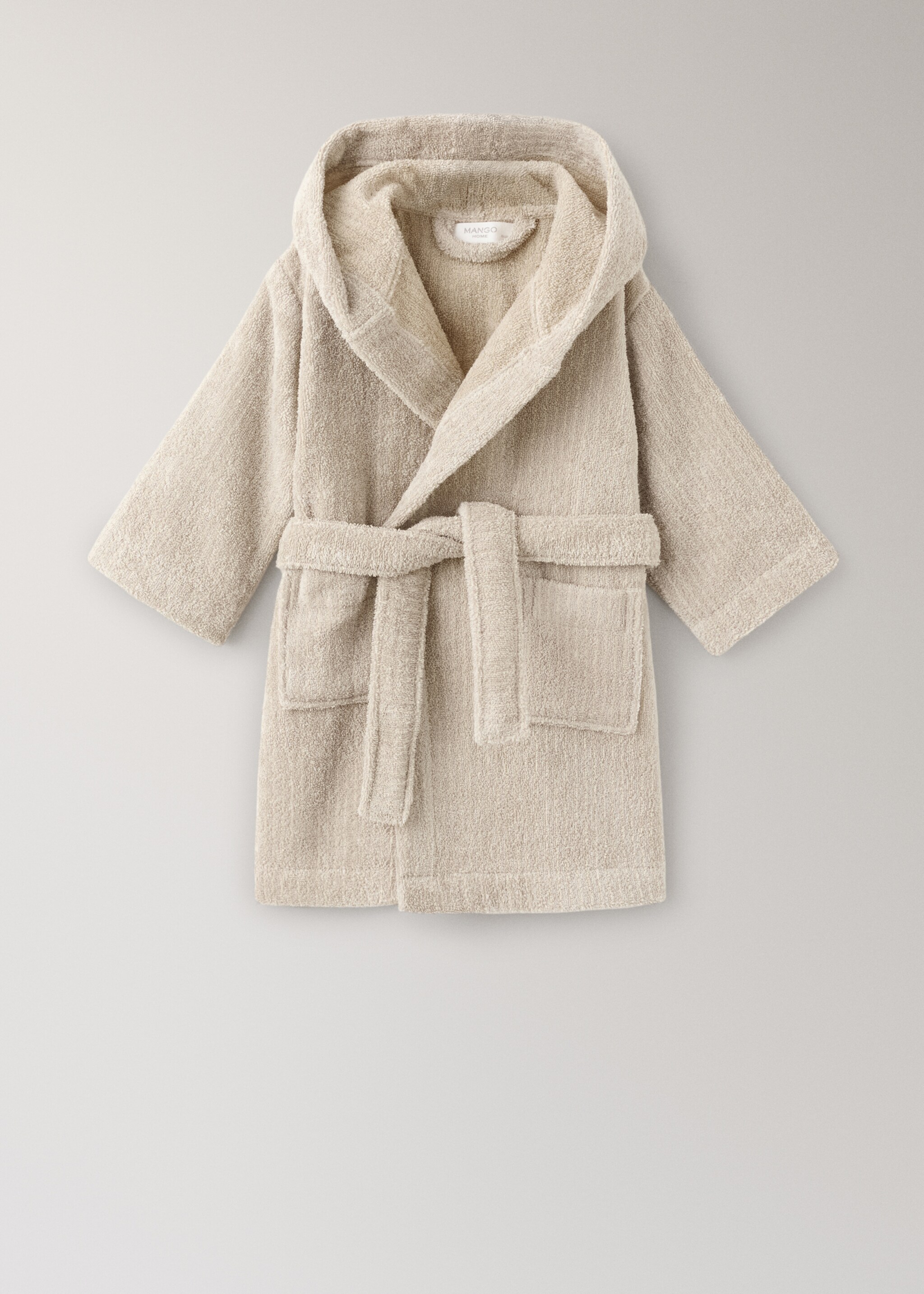 Children's cotton striped bathrobe - Article without model, Ecru. Ref: 17071568-00.