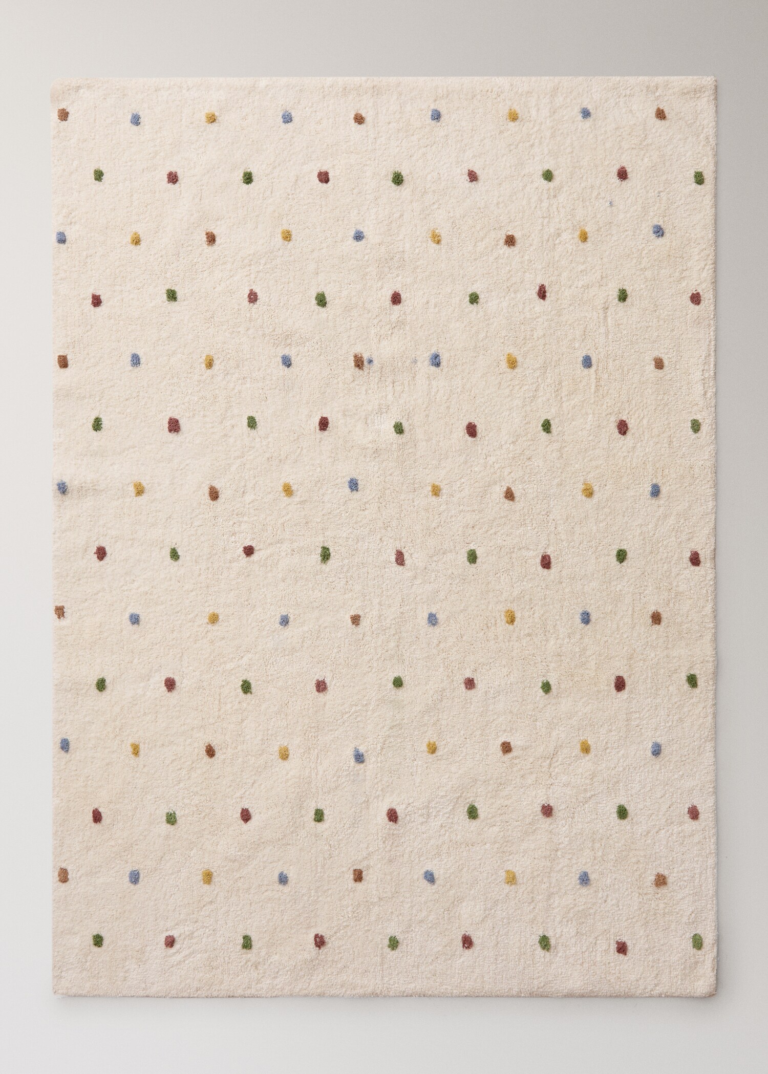 100% cotton polka dot rug - Article without model