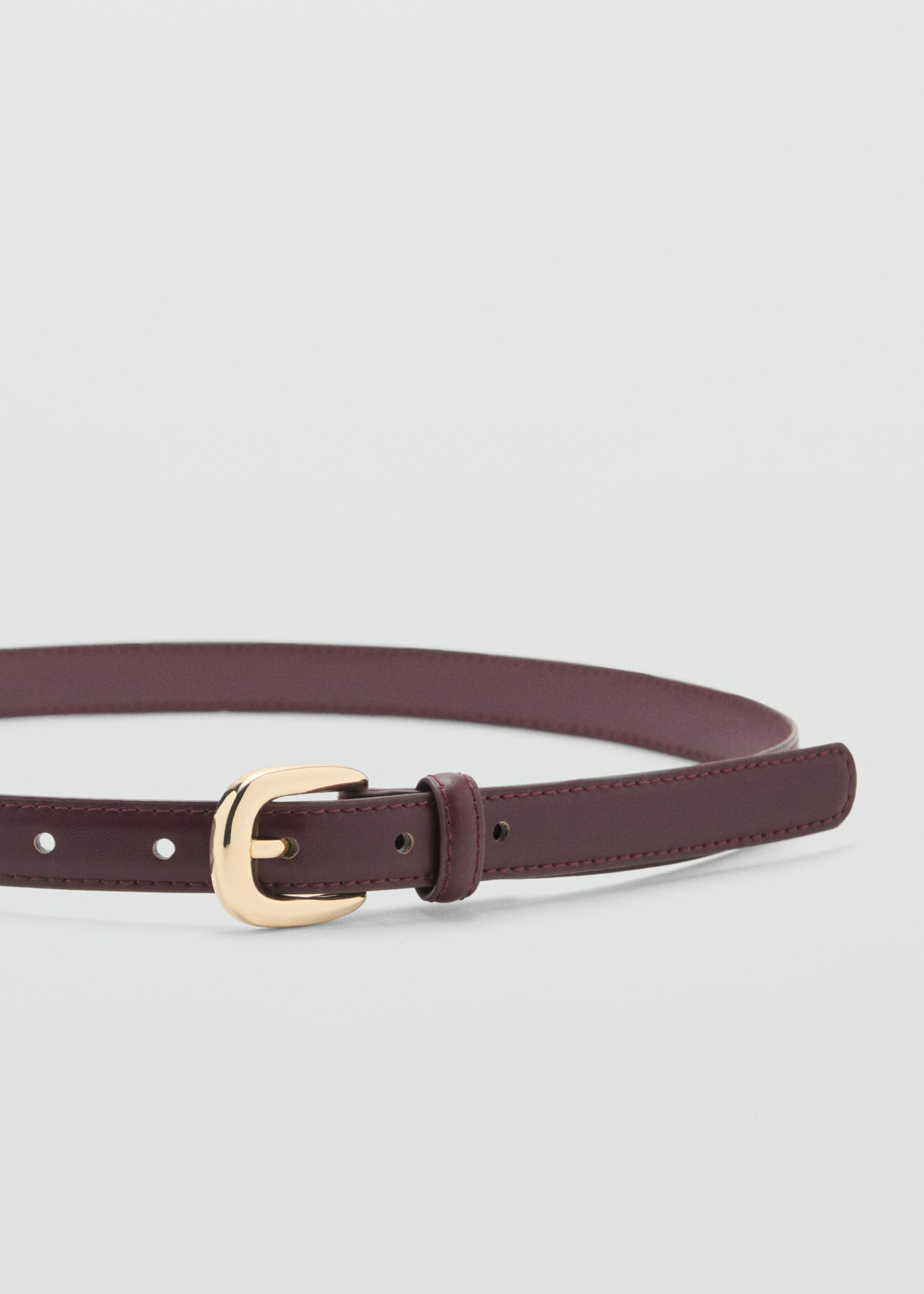 Thin belt with metal buckle - Medium plane