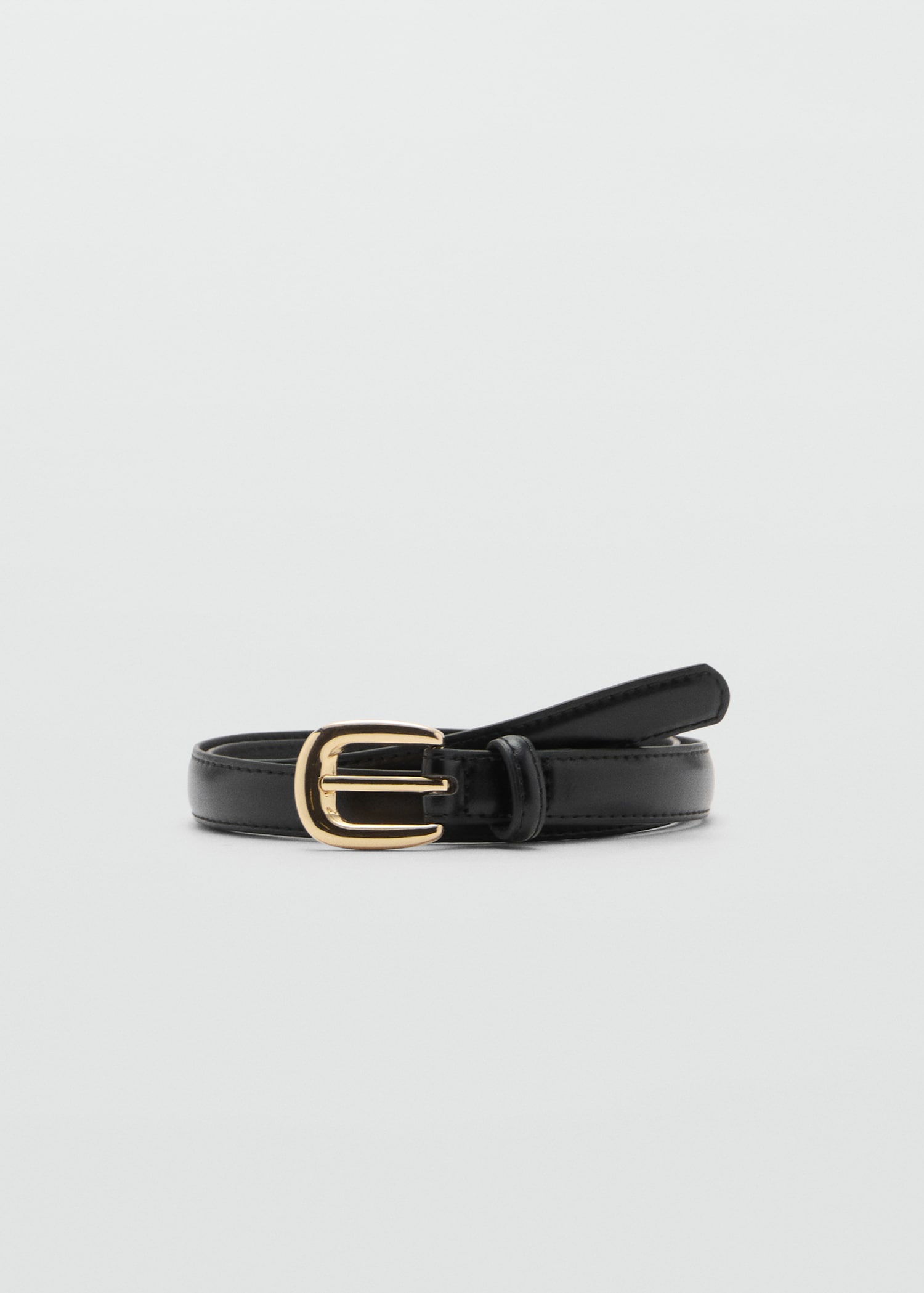 Thin belt with metal buckle - Main Image