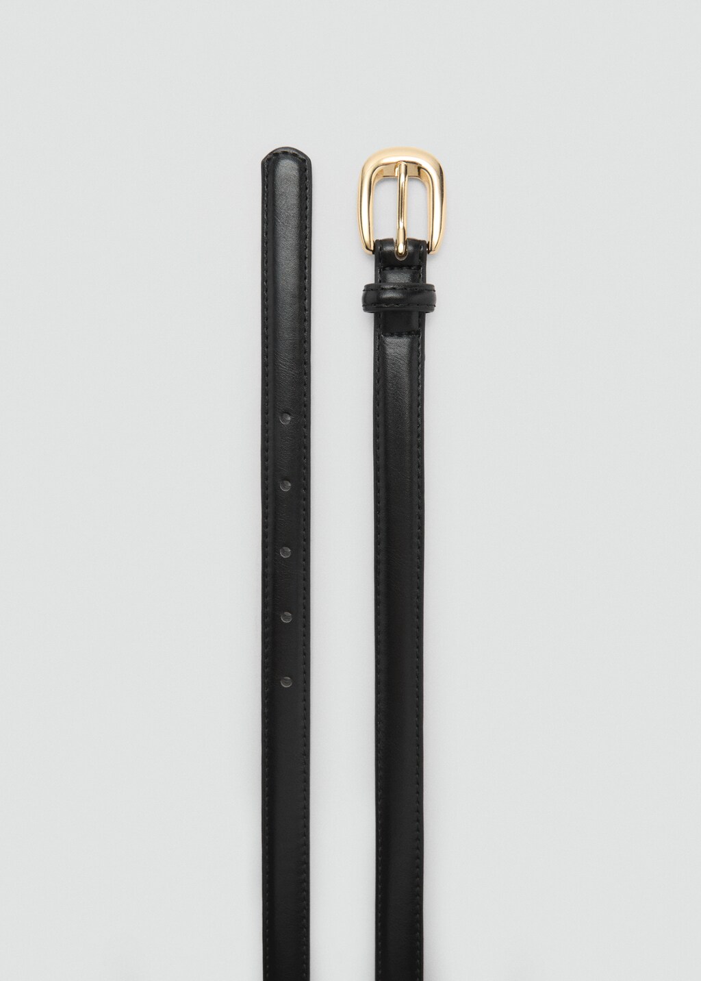 Thin belt with metal buckle - image 3