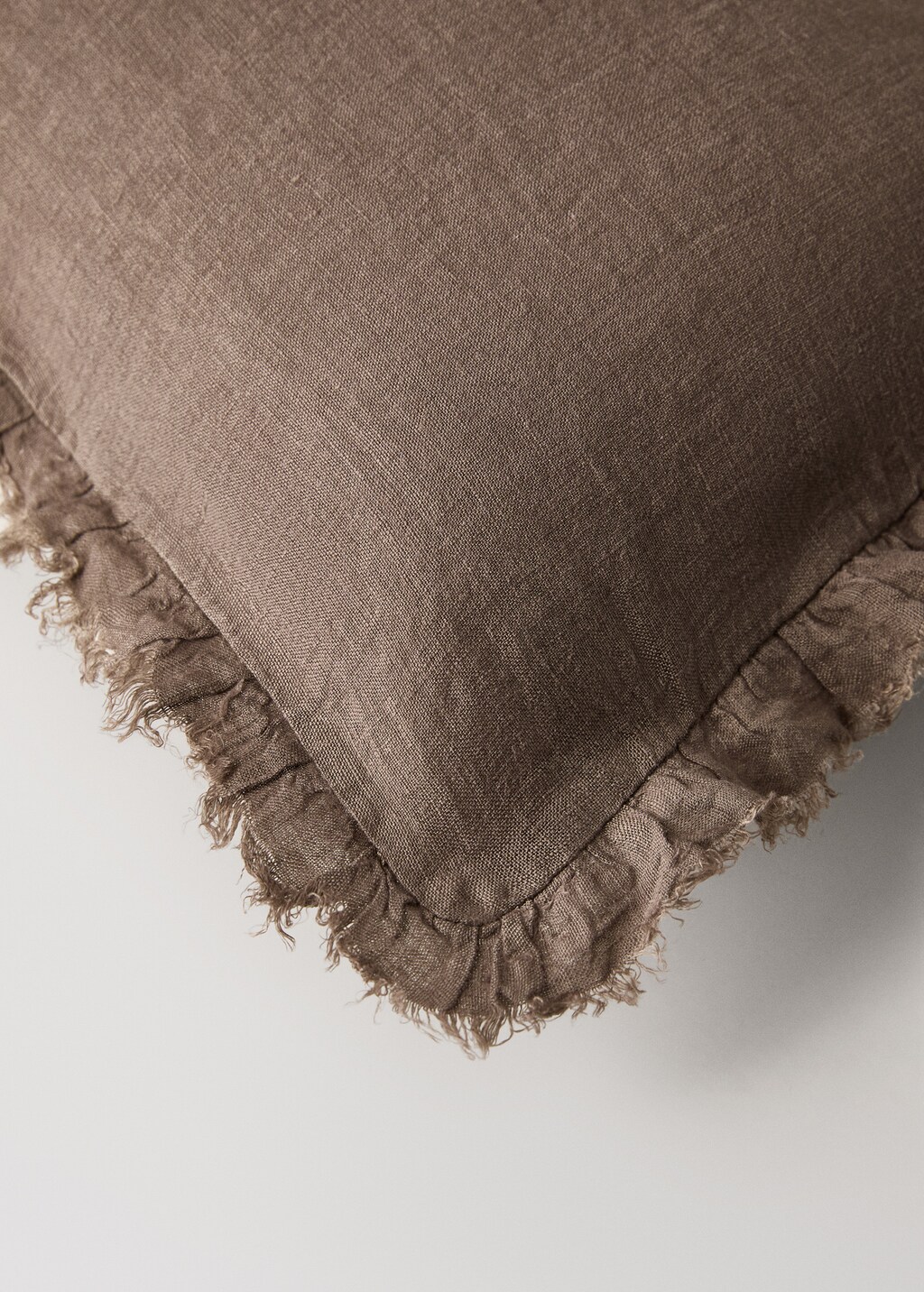 Children's cushion cover with linen flounce 30x40 cm