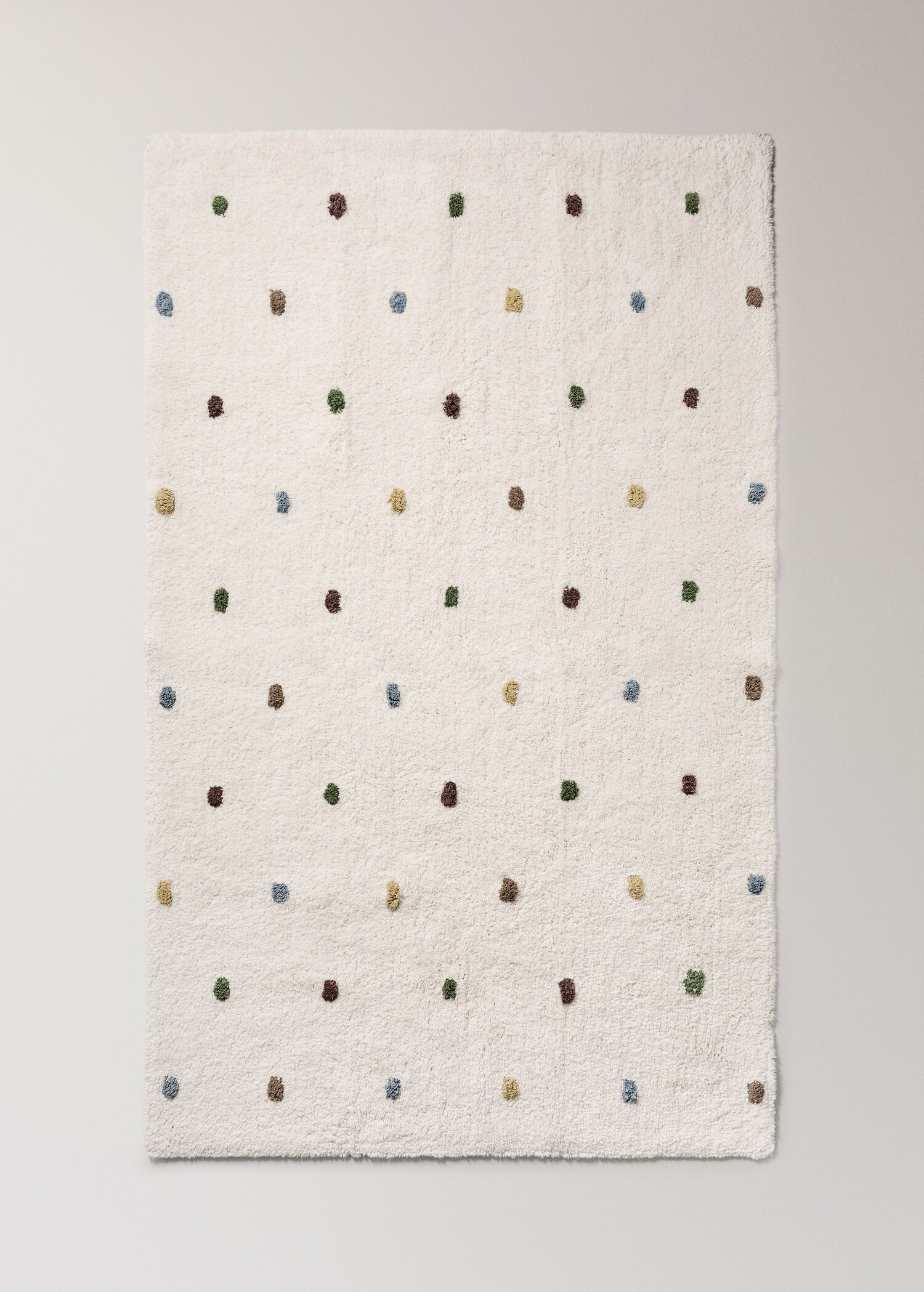 100% cotton polka dot rug - Details of the article 1
