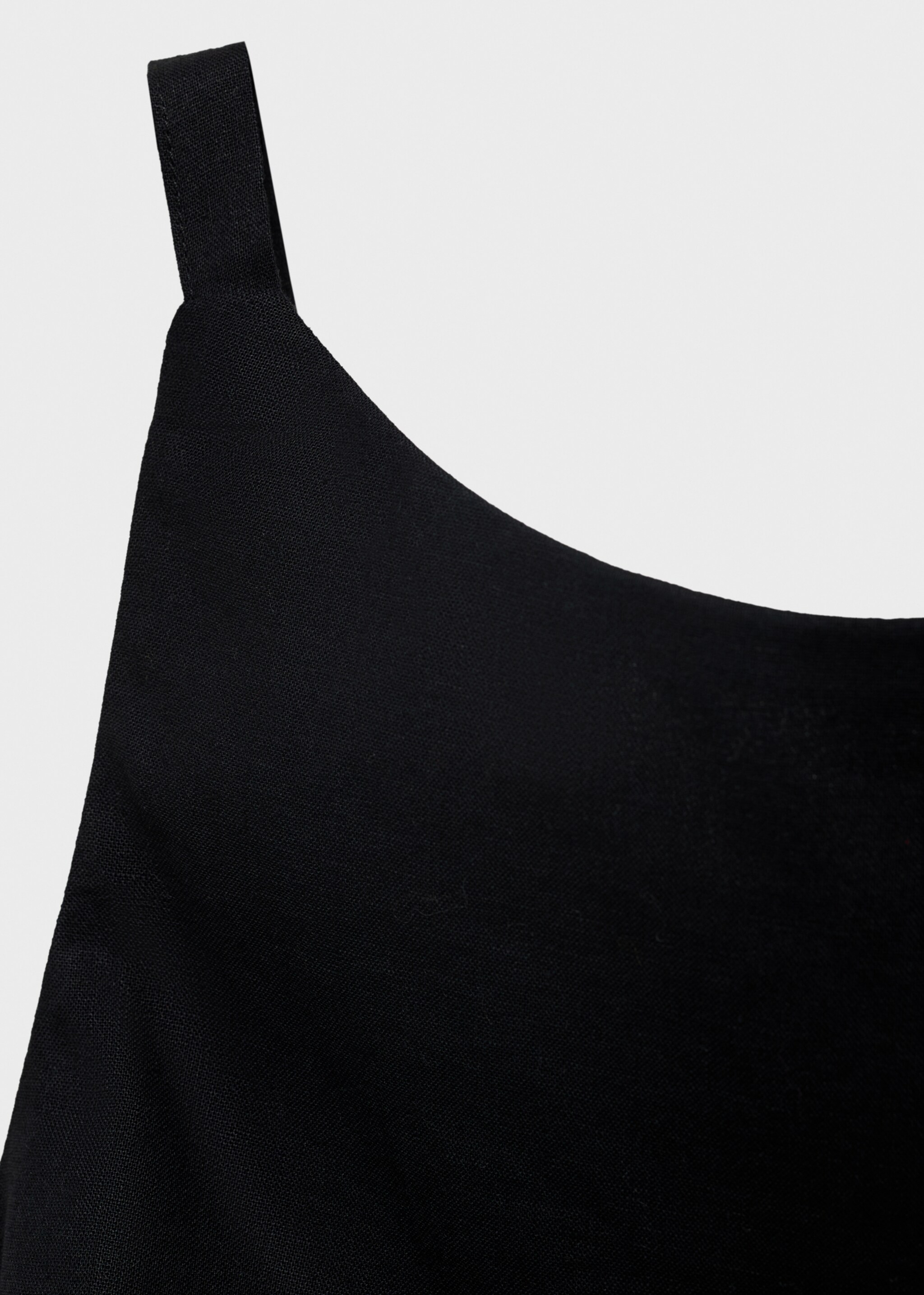 Kurzkleid aus Leinen-Baumwoll-Mix mit Drapierung - Detail des Artikels 0