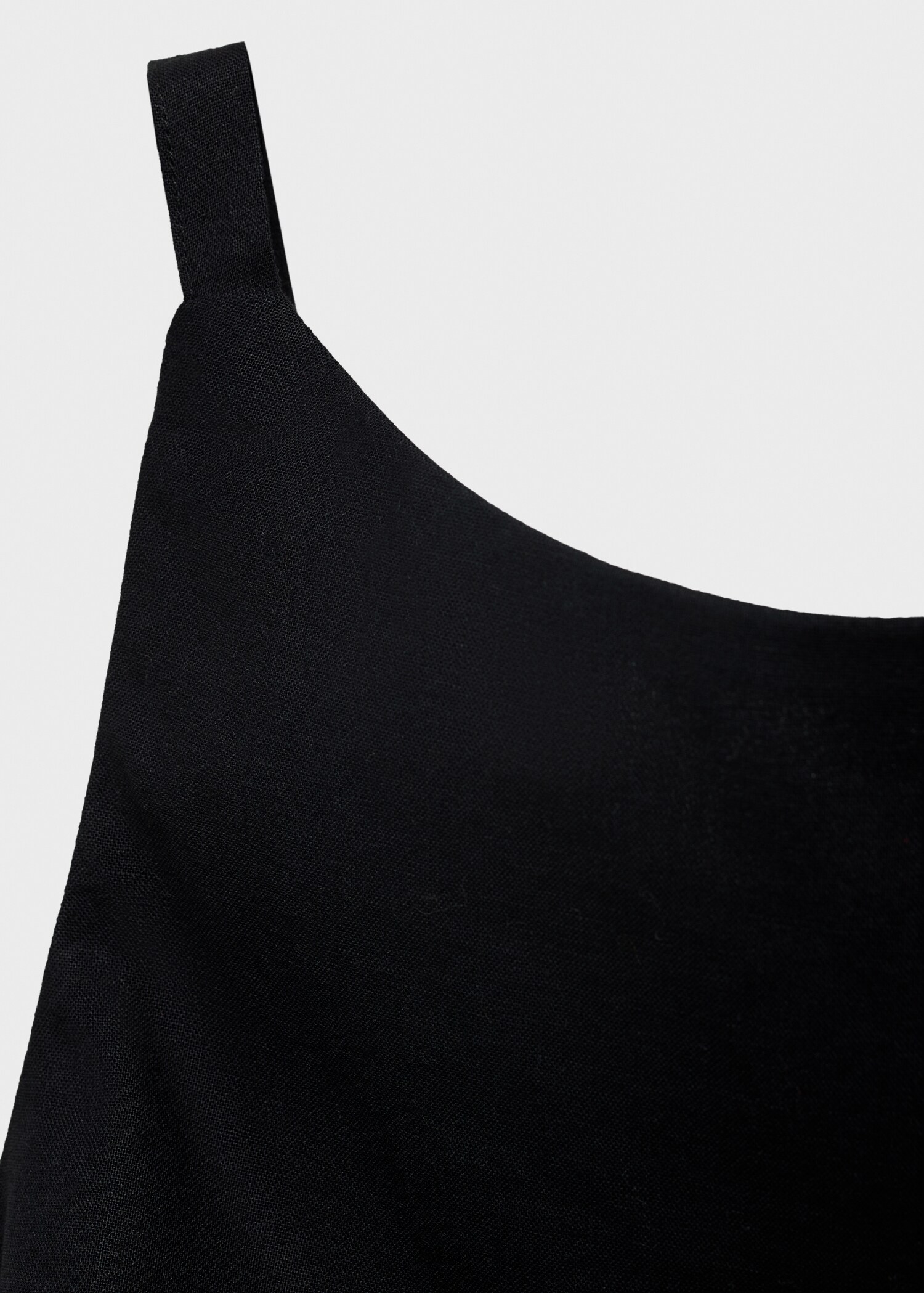 Kurzkleid aus Leinen-Baumwoll-Mix mit Drapierung - Detail des Artikels 0