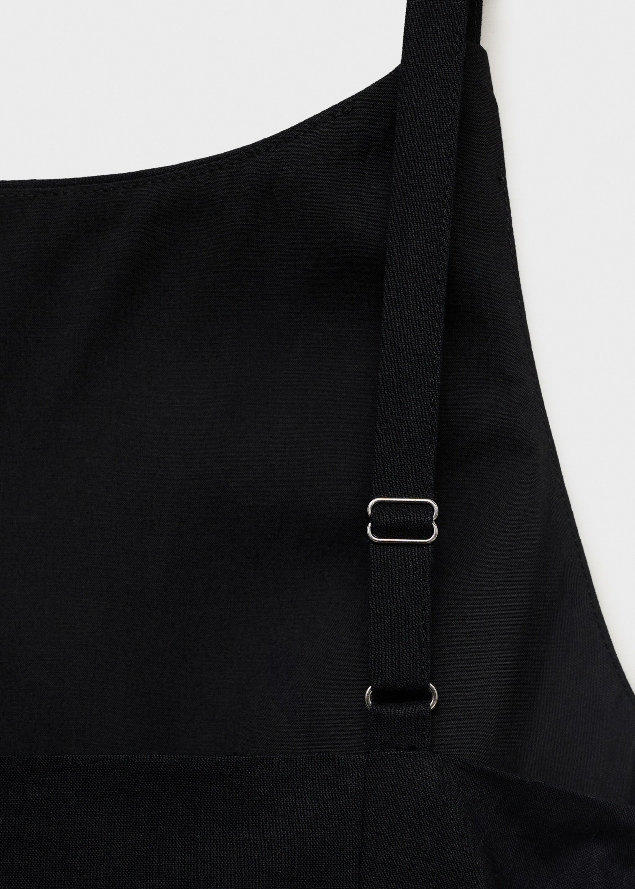 Kurzkleid aus Leinen-Baumwoll-Mix mit Drapierung - Detail des Artikels 8