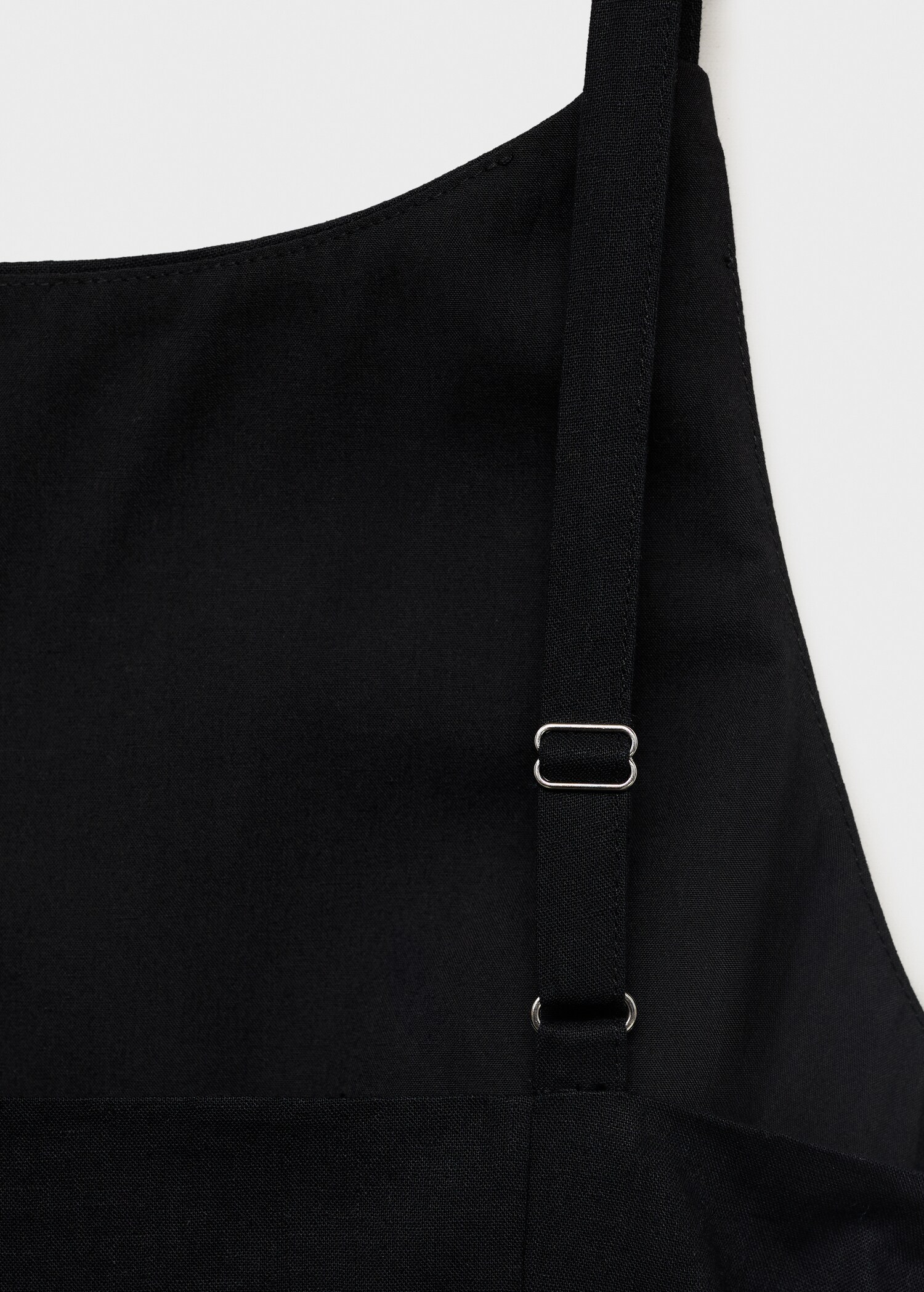 Kurzkleid aus Leinen-Baumwoll-Mix mit Drapierung - Detail des Artikels 8