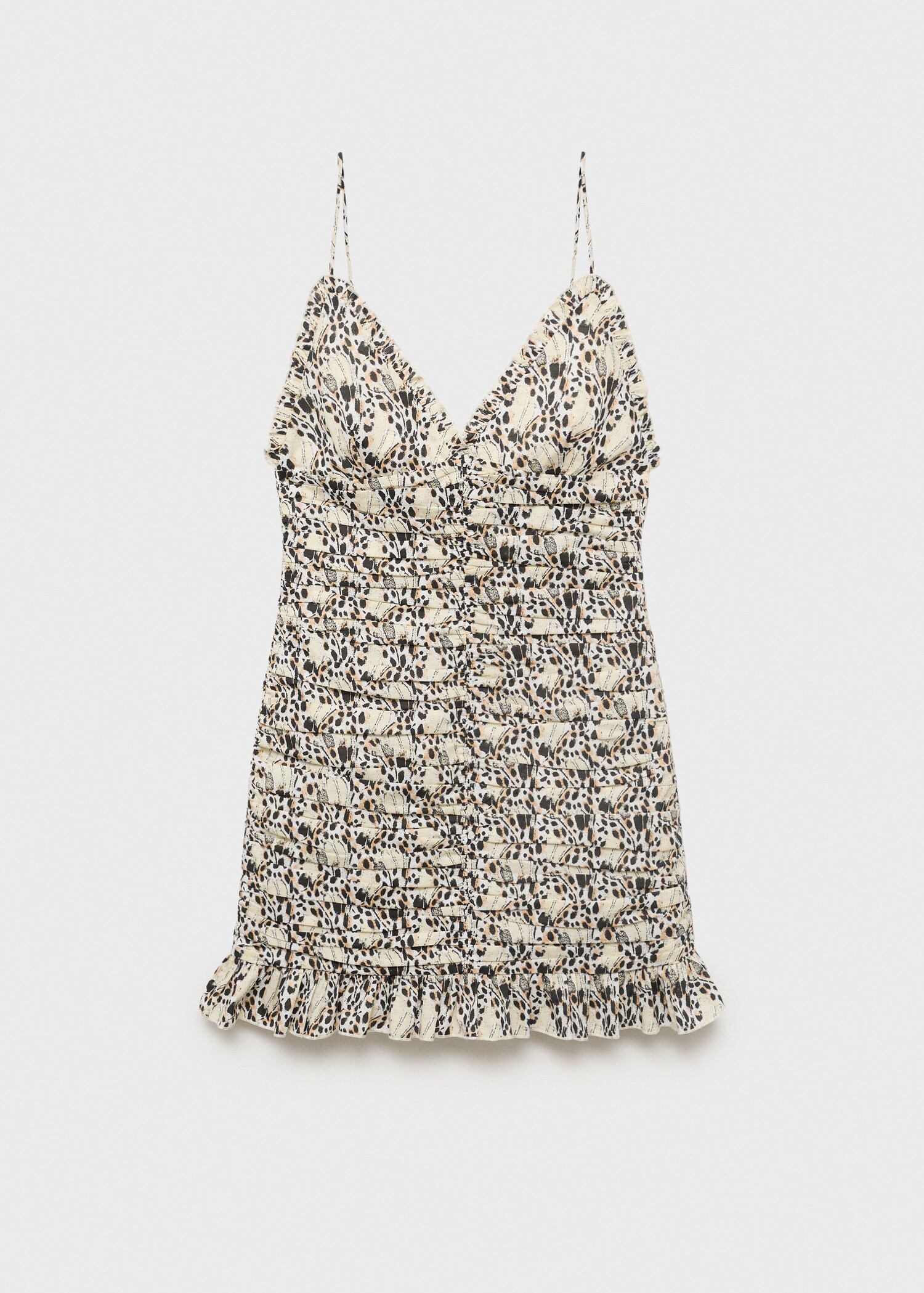 Printed ruched dress - Article without model