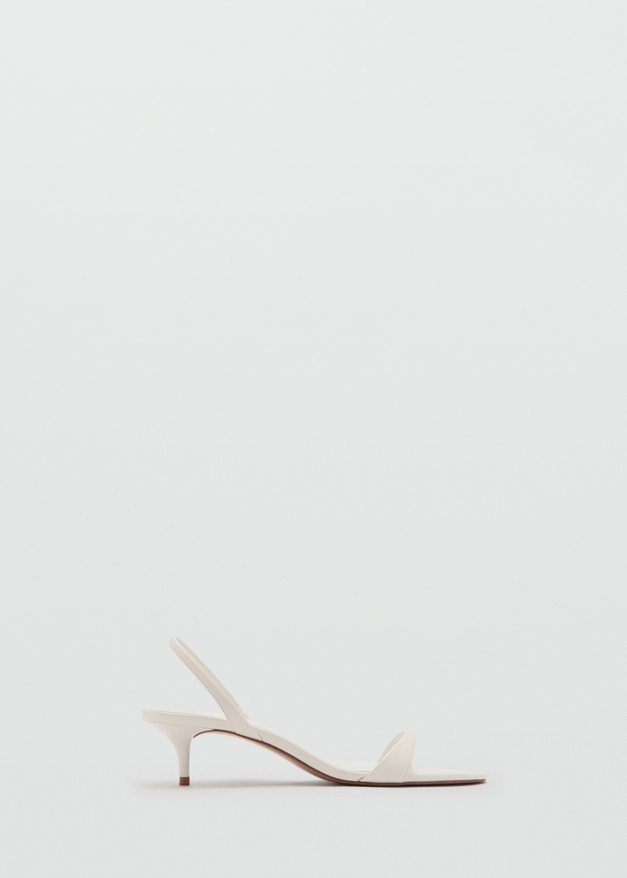 Босоножки с ремешком на каблуке kitten - Изделие без модели, Экрю. Ref: 17072544-00.