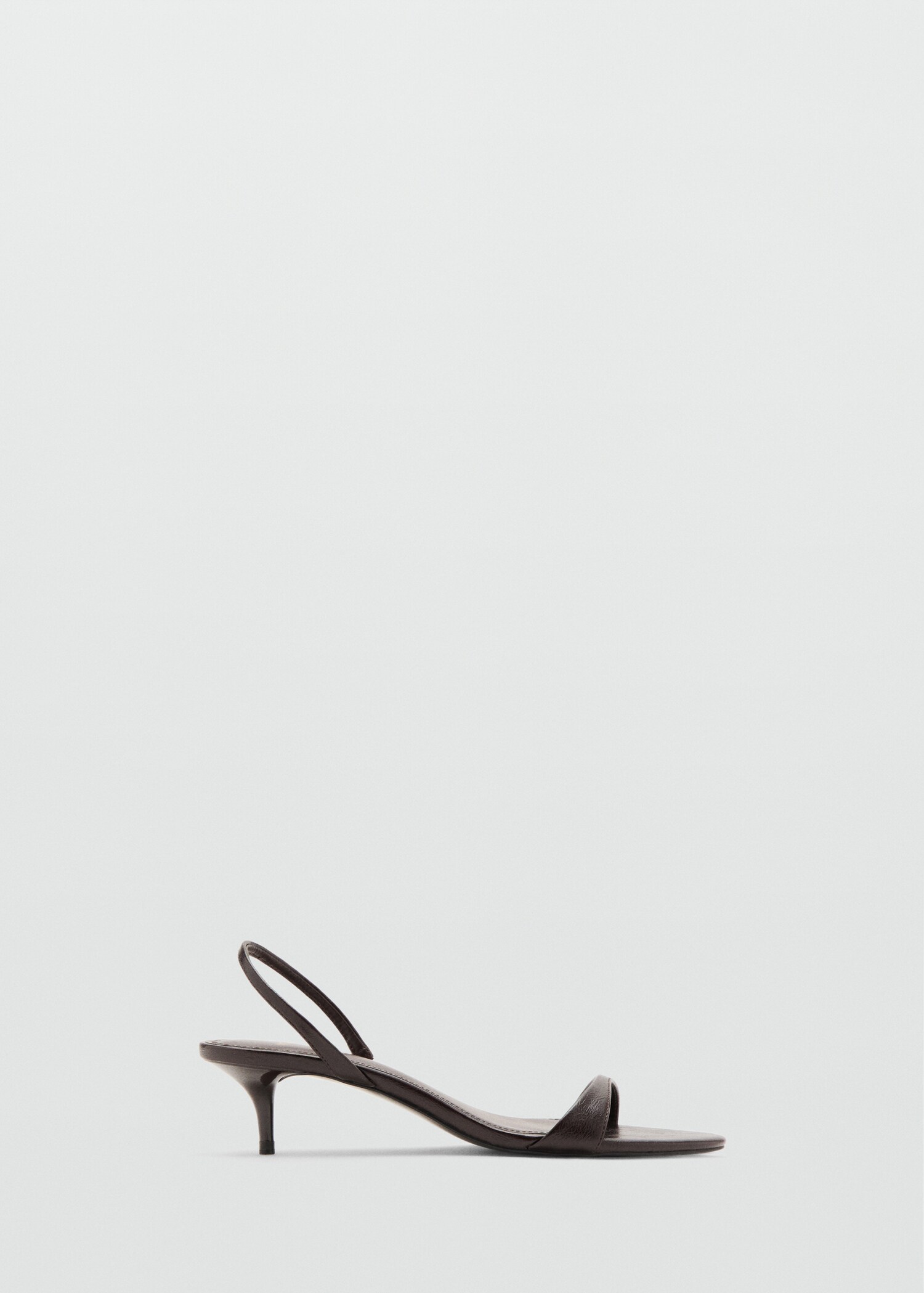 Kitten-heel sandals with strap - Article without model