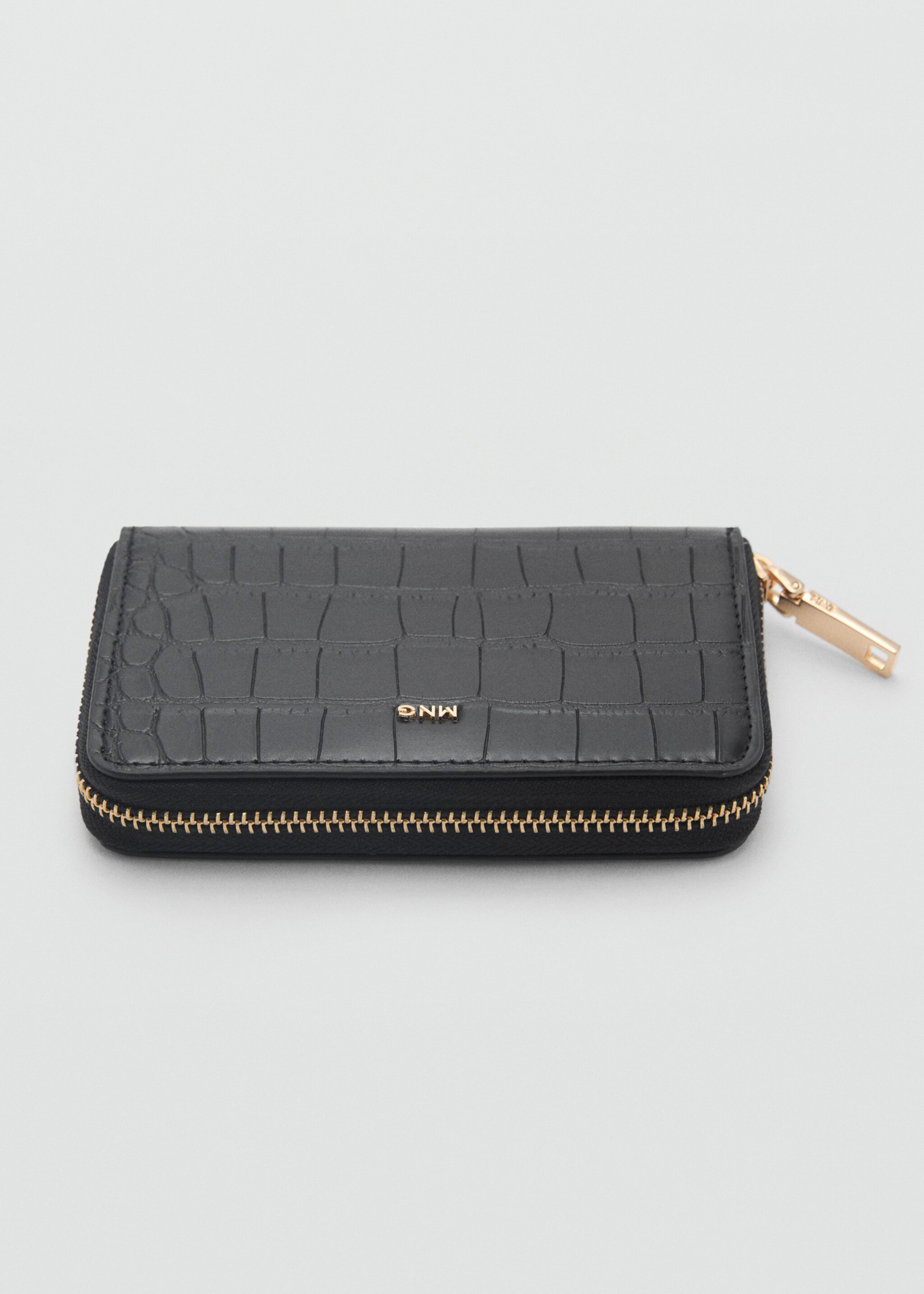 Coco leather effect wallet - Medium plane