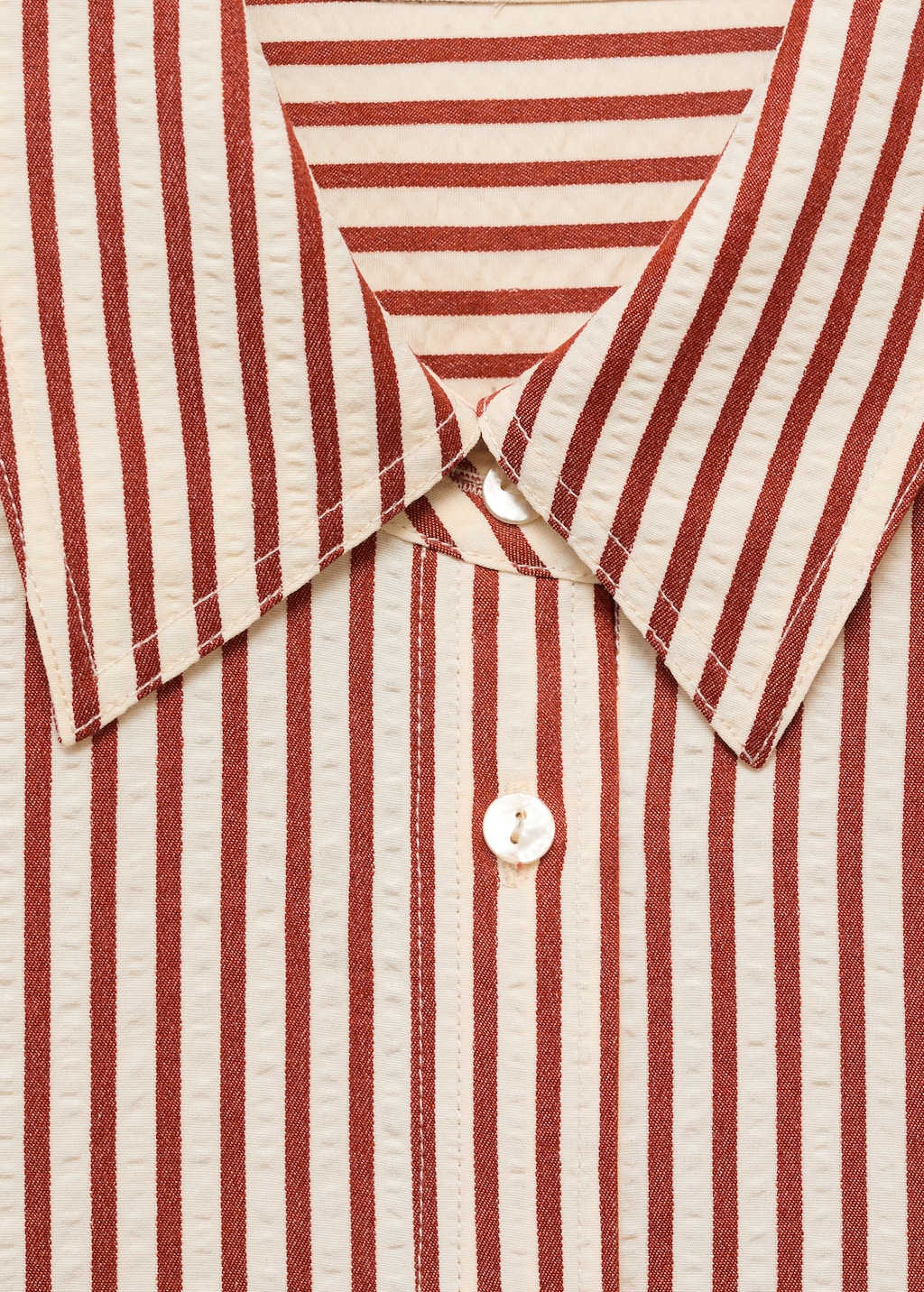 Striped straight shirt