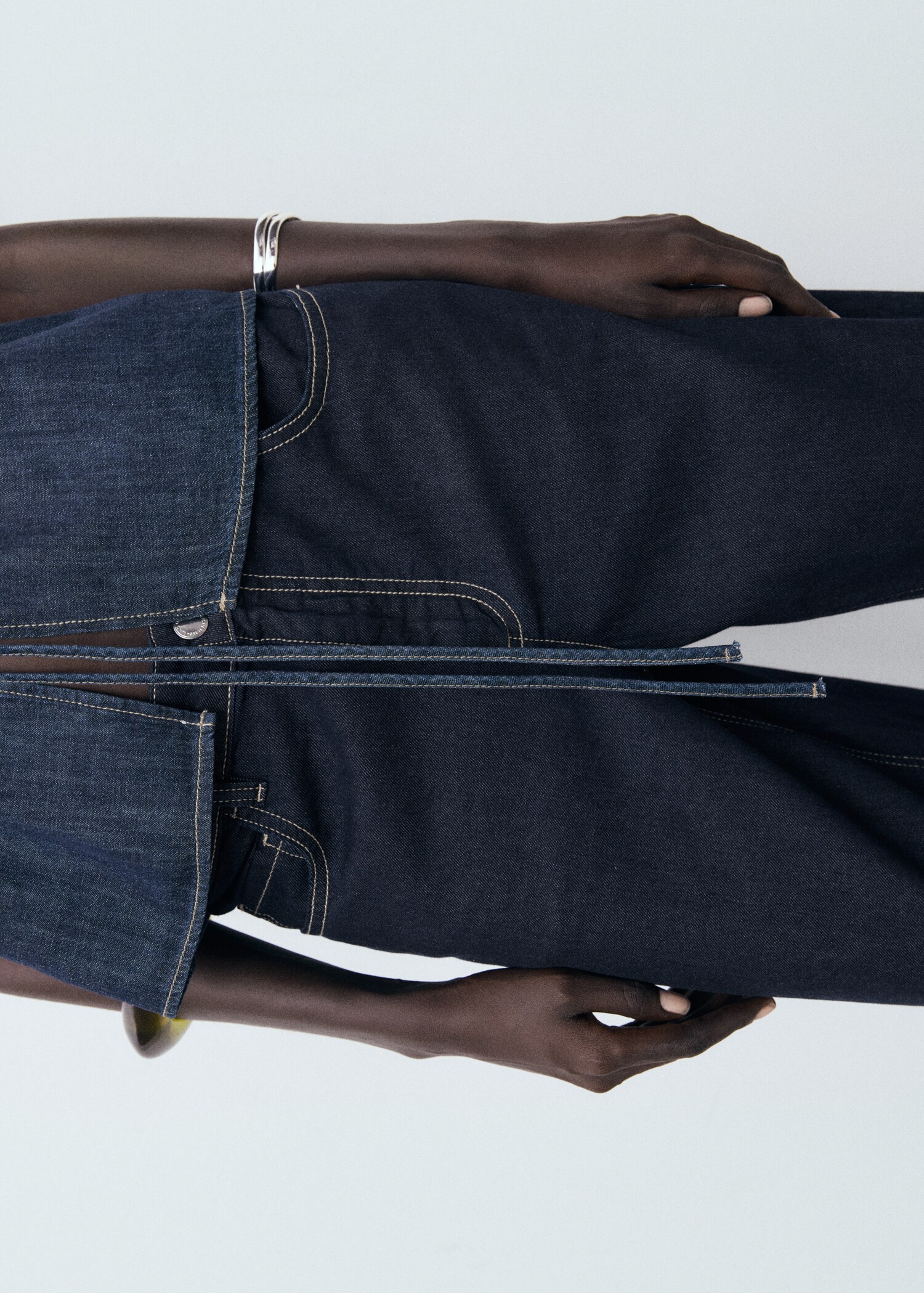 Low waist wideleg jeans - Details of the article 6