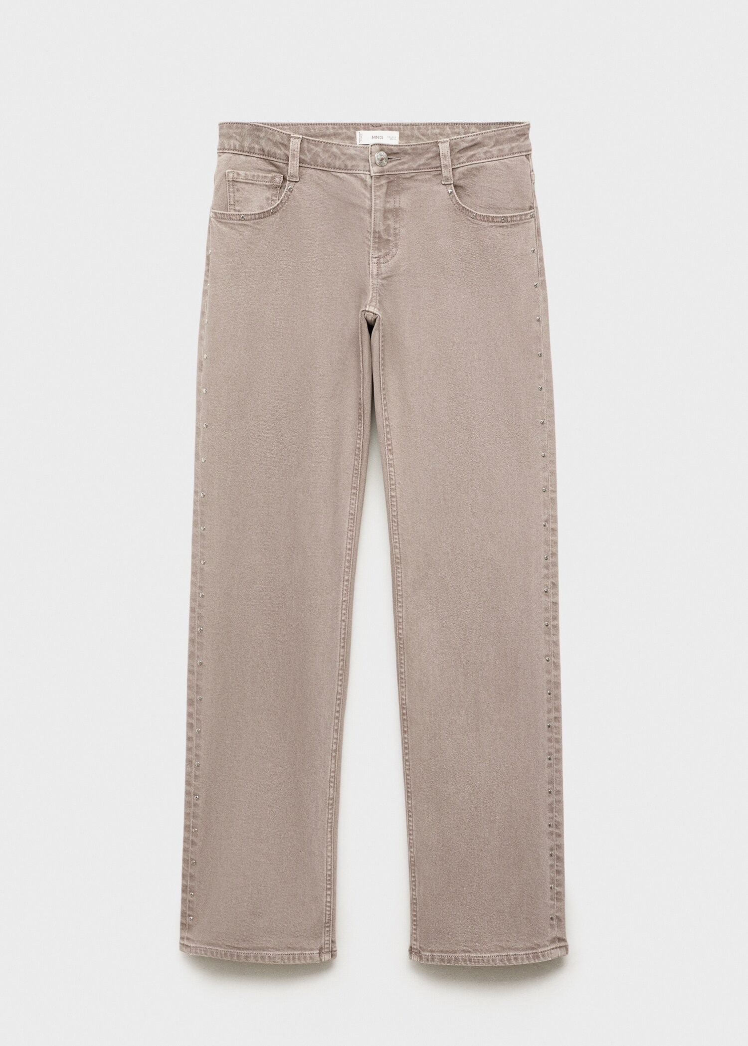 Low-waist studded jeans - Article without model