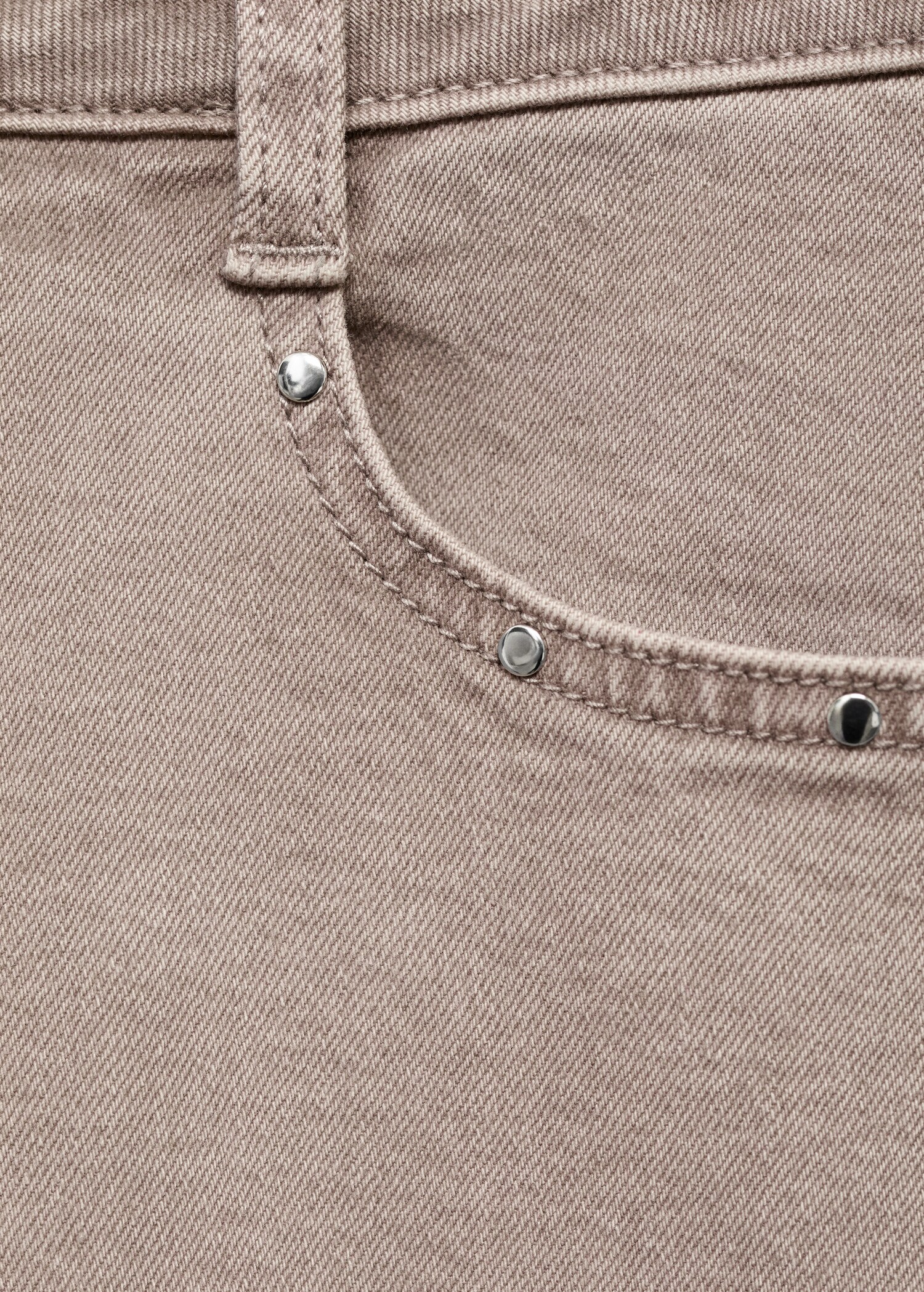 Low-waist studded jeans - Details of the article 8