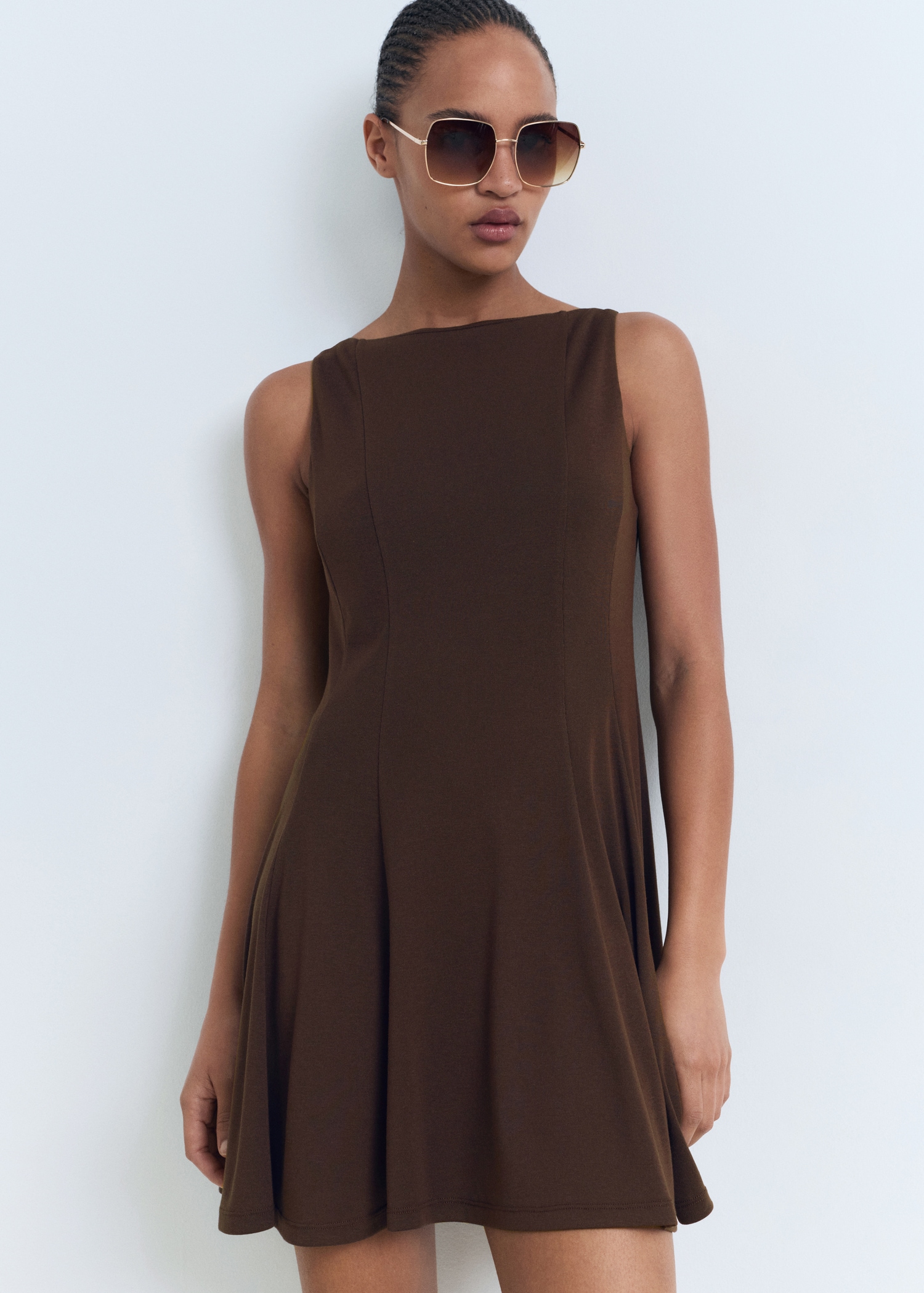 Pleated A-line dress - Women | MANGO USA Pleated A-line dress - Women | MANGO USA