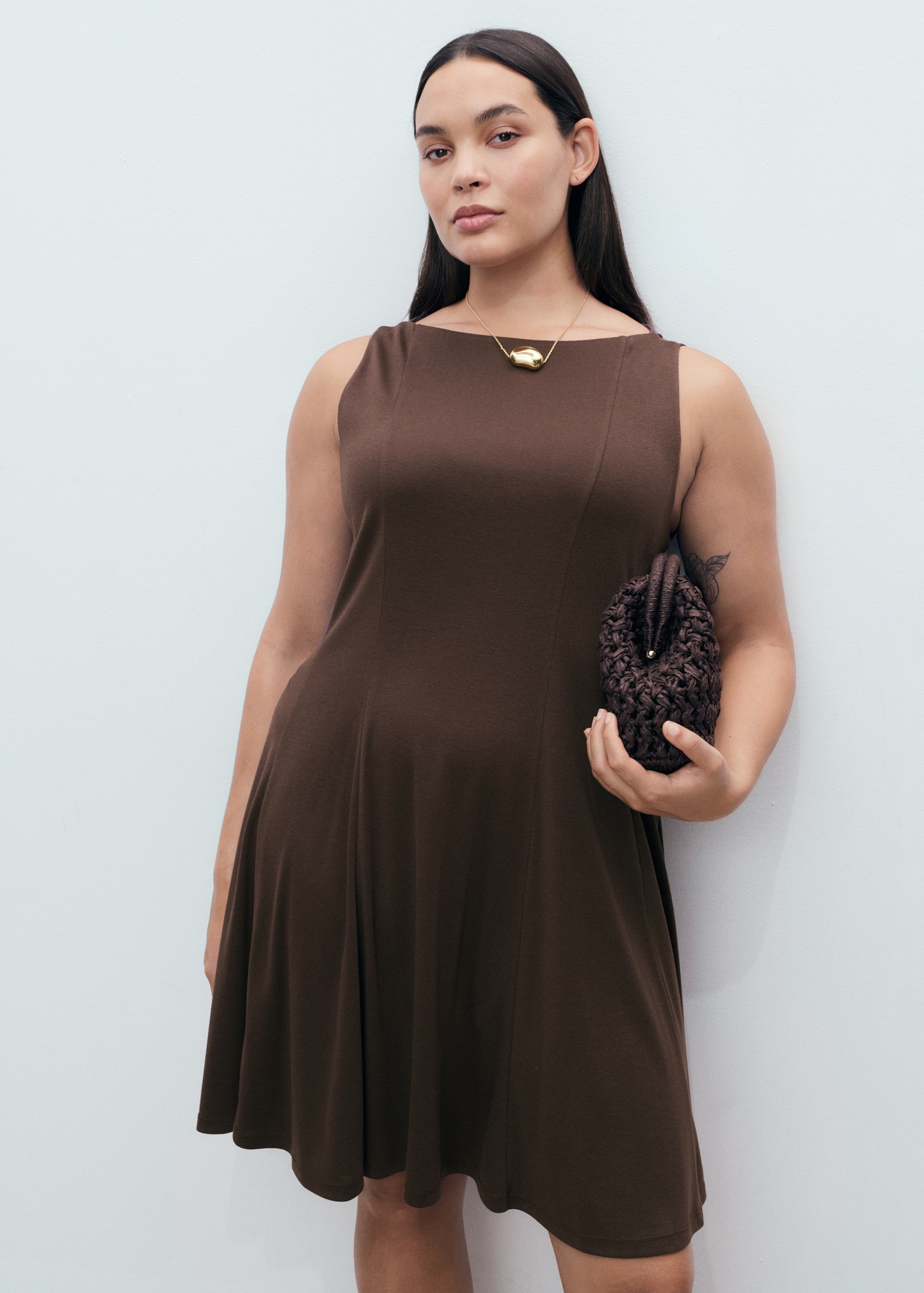 Pleated A-line dress - Women | MANGO USA Pleated A-line dress - Women | MANGO USA