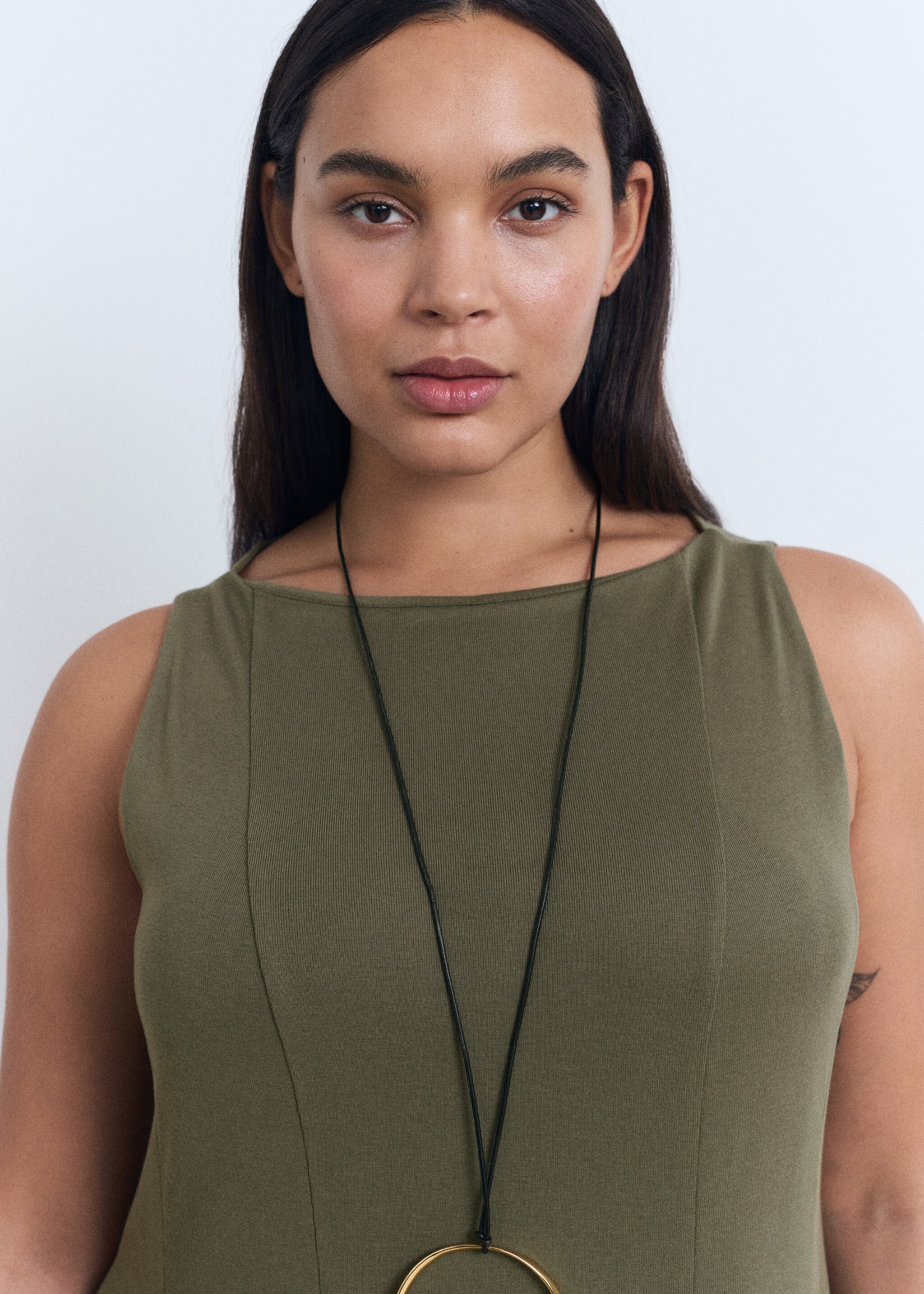 Short flared dress - Details of the article 4