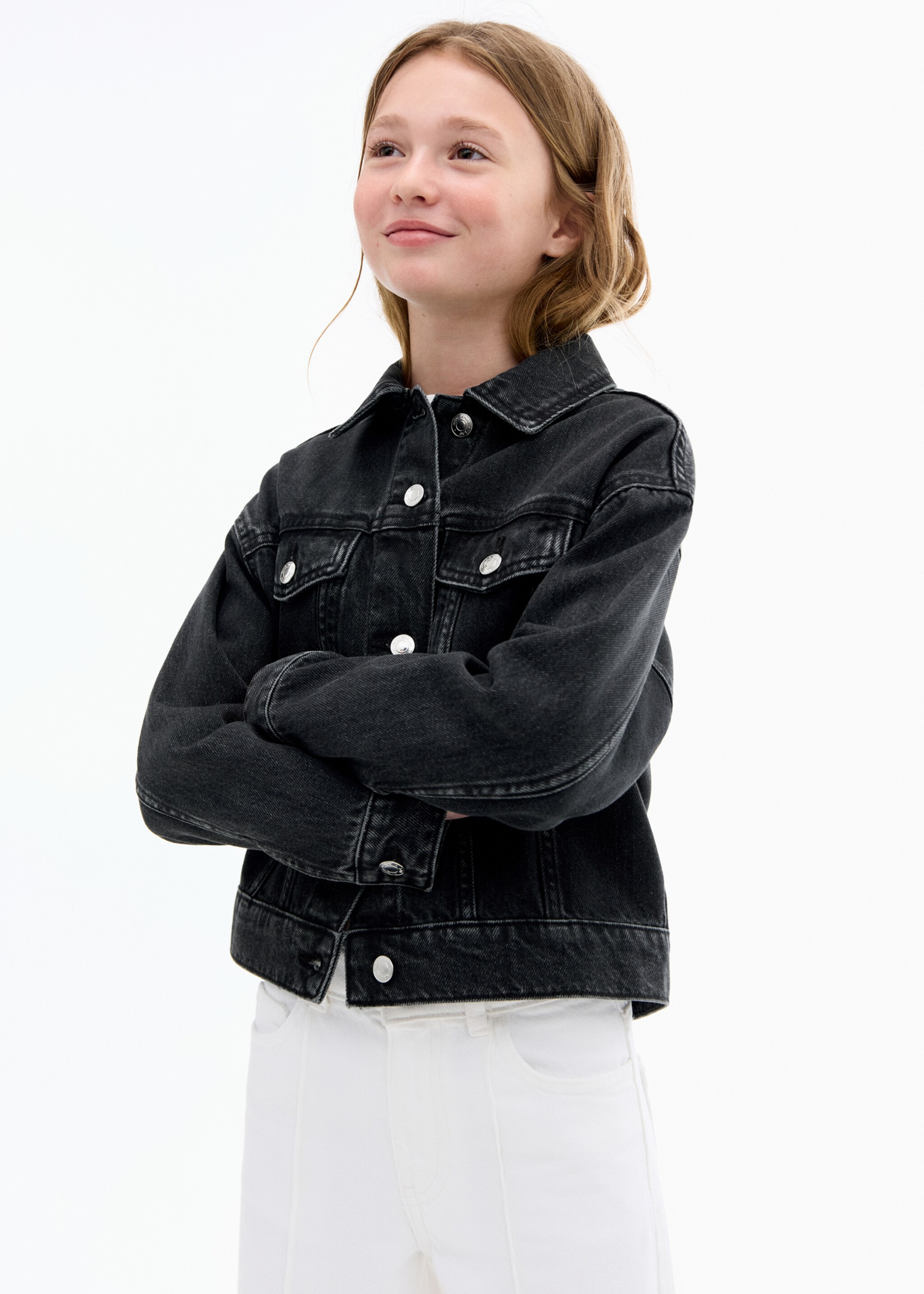 Blouson en jean essentiel - Plan moyen