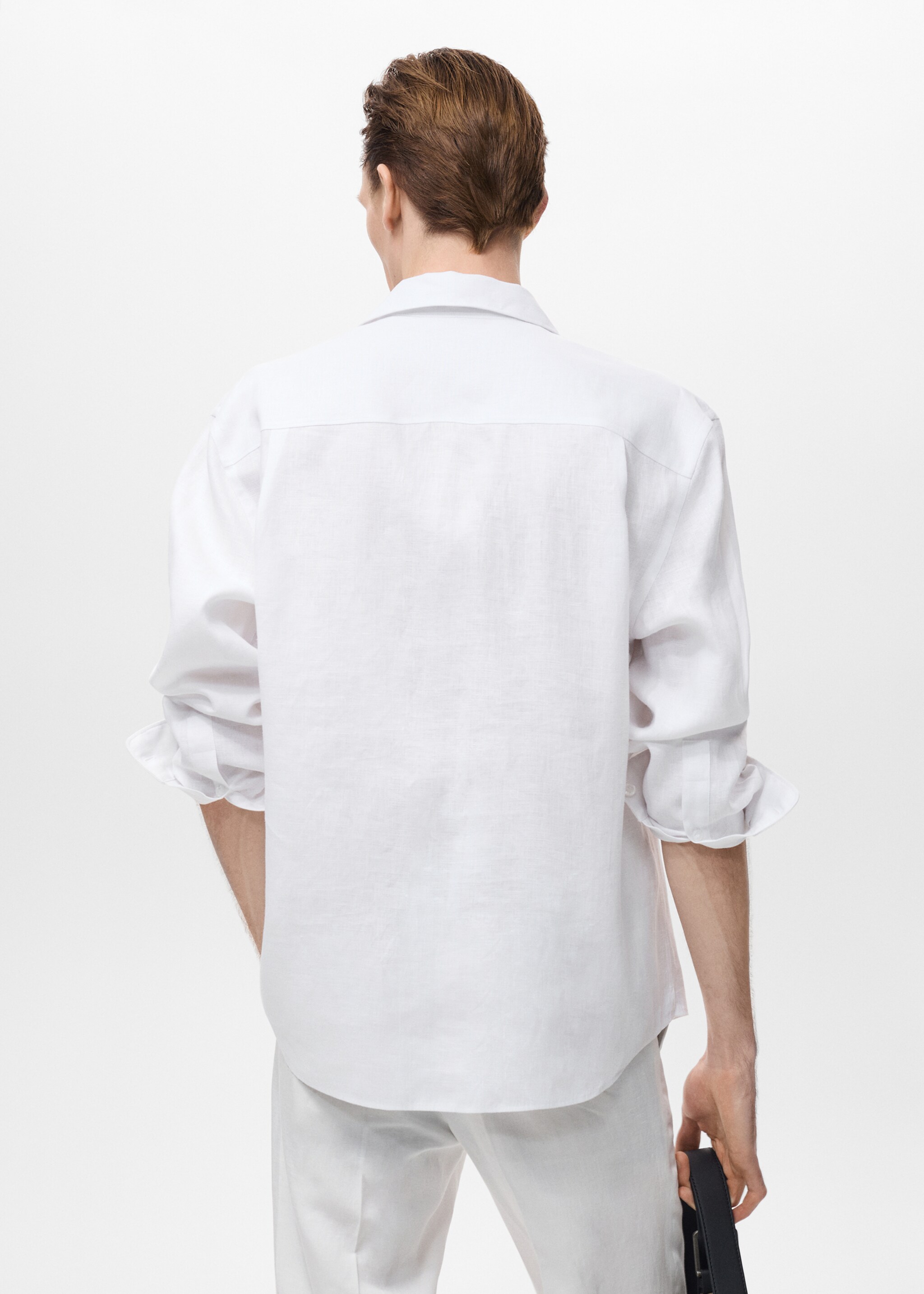 Chemise 100 % lin avec poche - Verso de l’article
