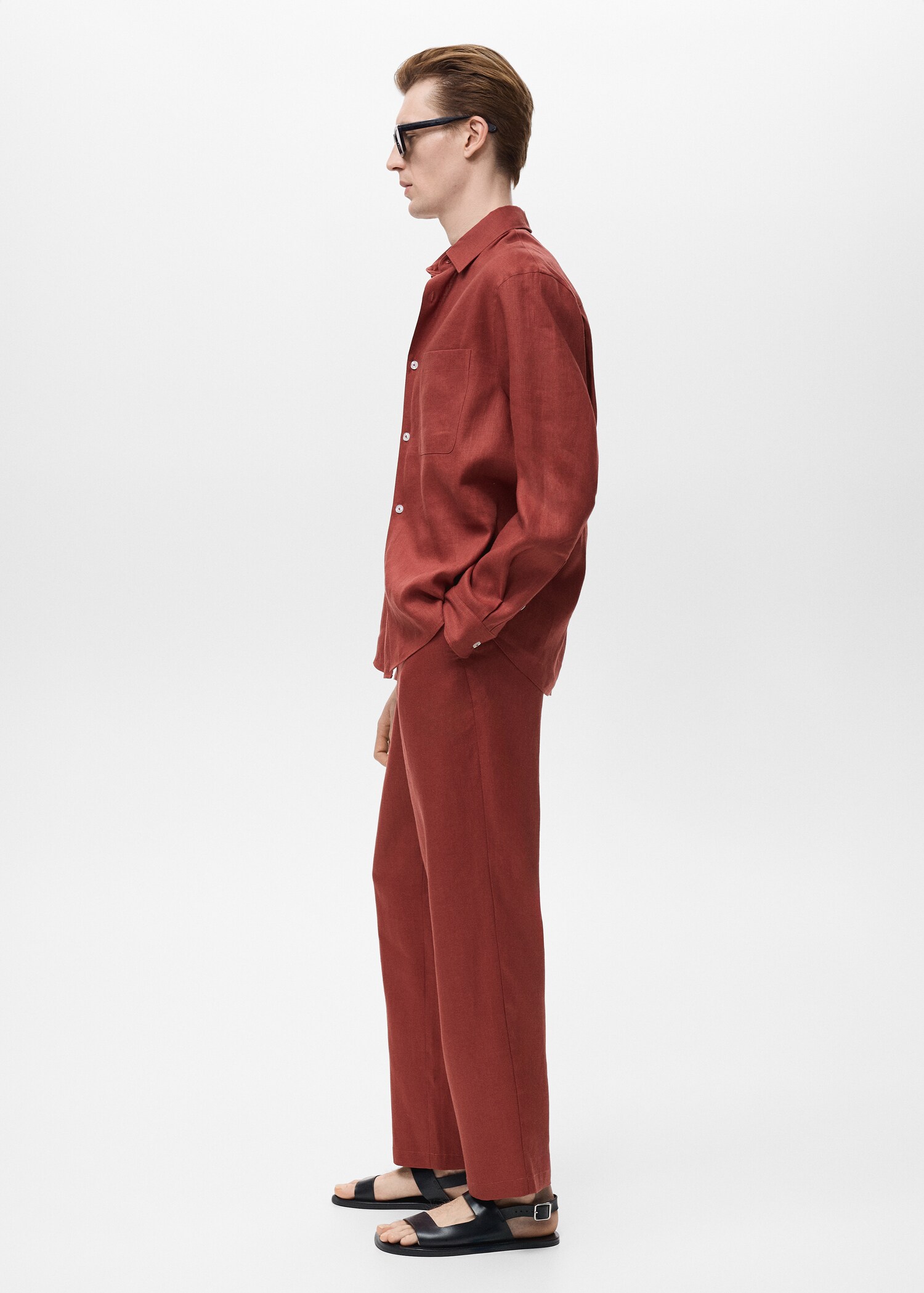 Chemise 100 % lin avec poche - Détail de l'article 2