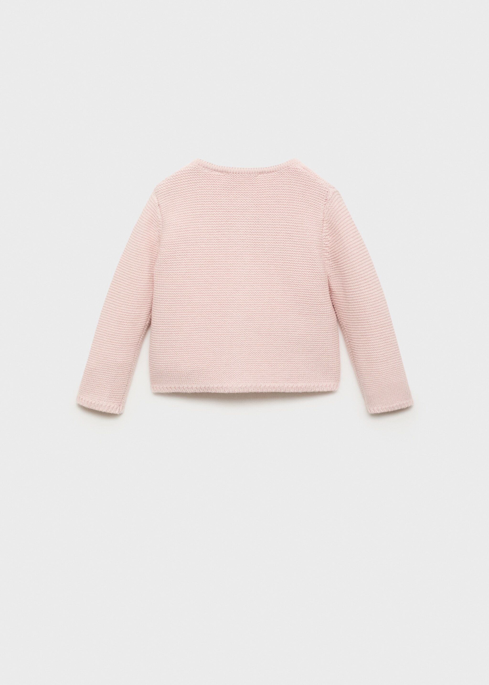 Knitted button cardigan - Reverse of the article
