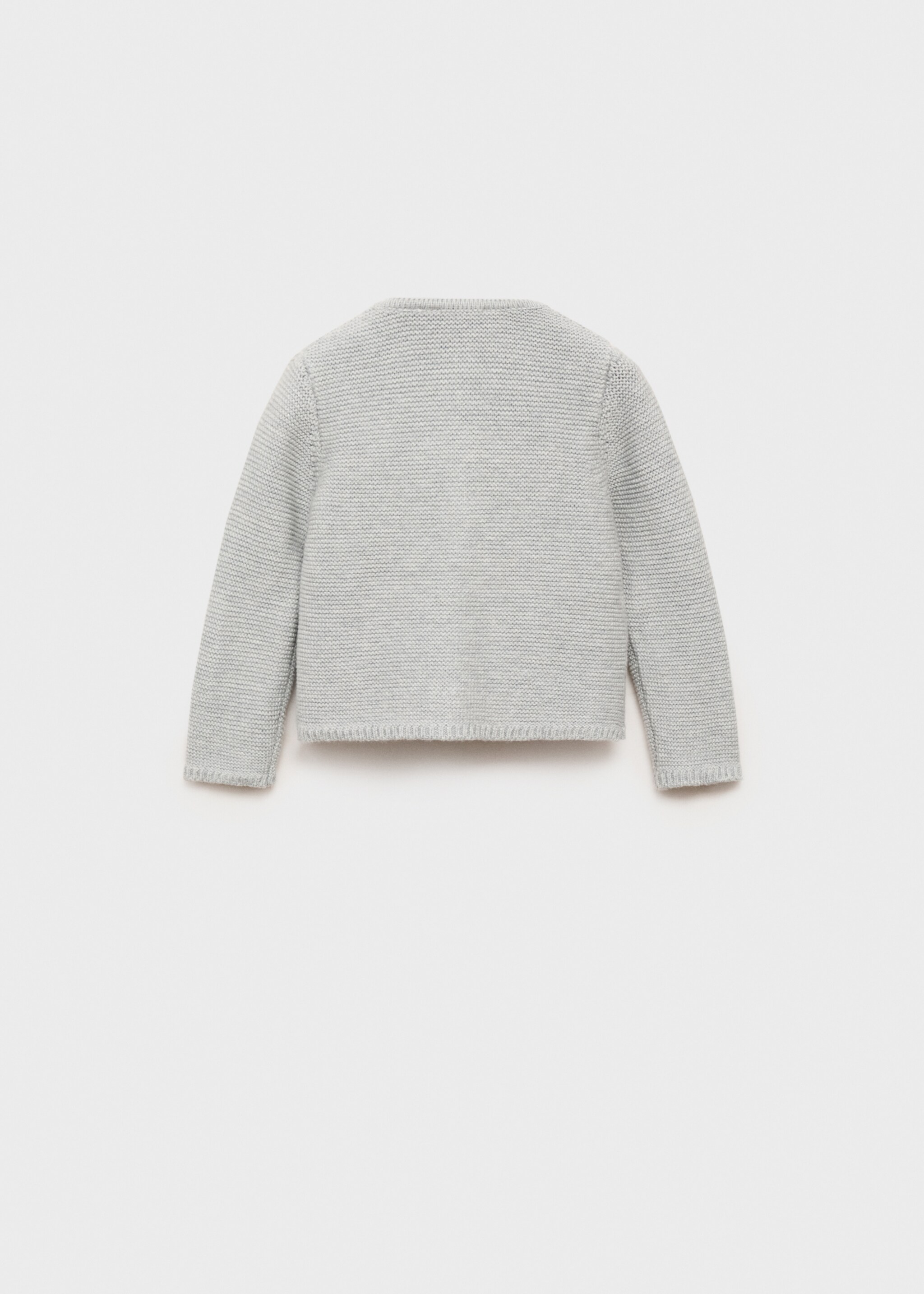Knitted button cardigan - Reverse of the article