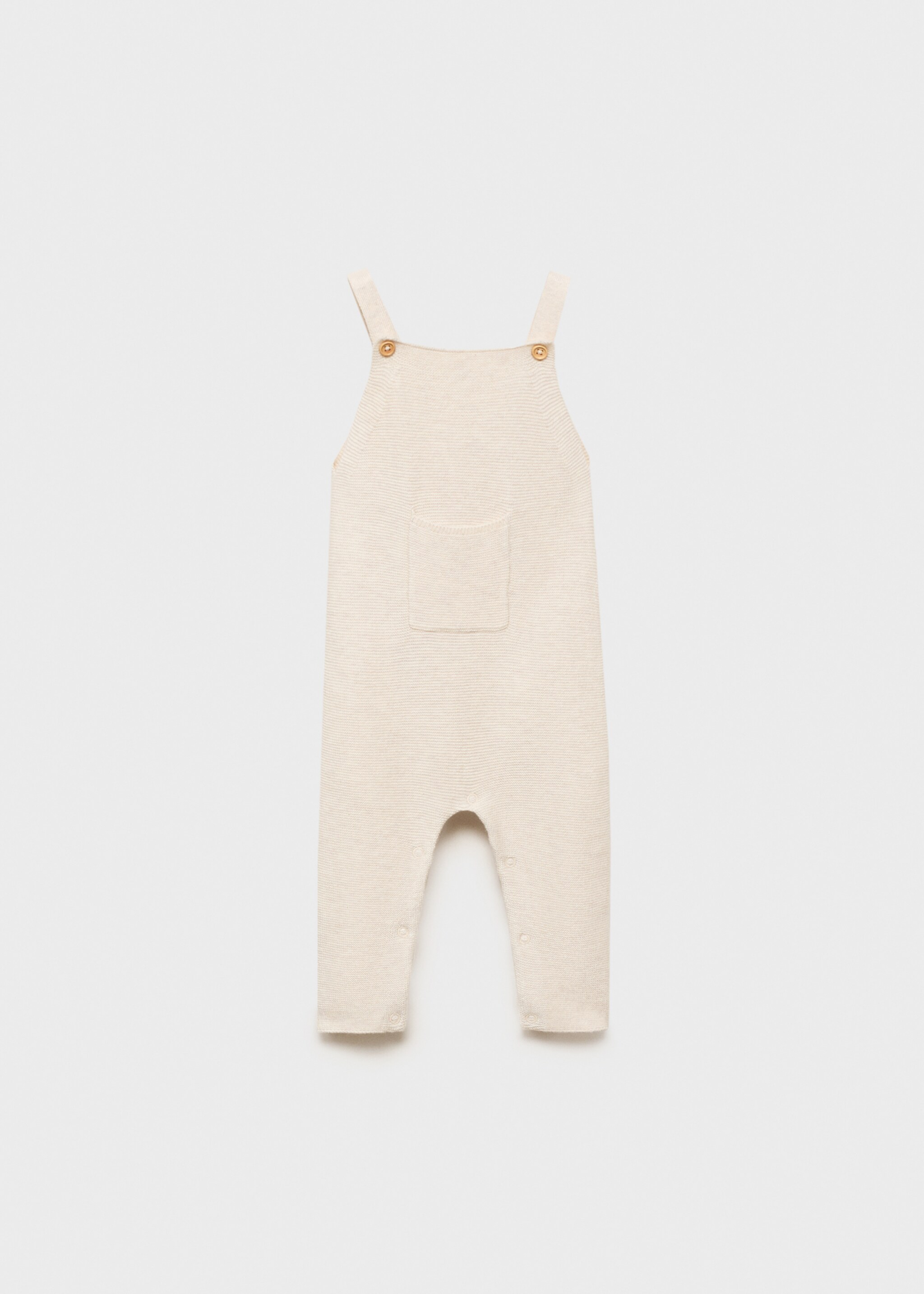 Long knitted dungarees - Article without model