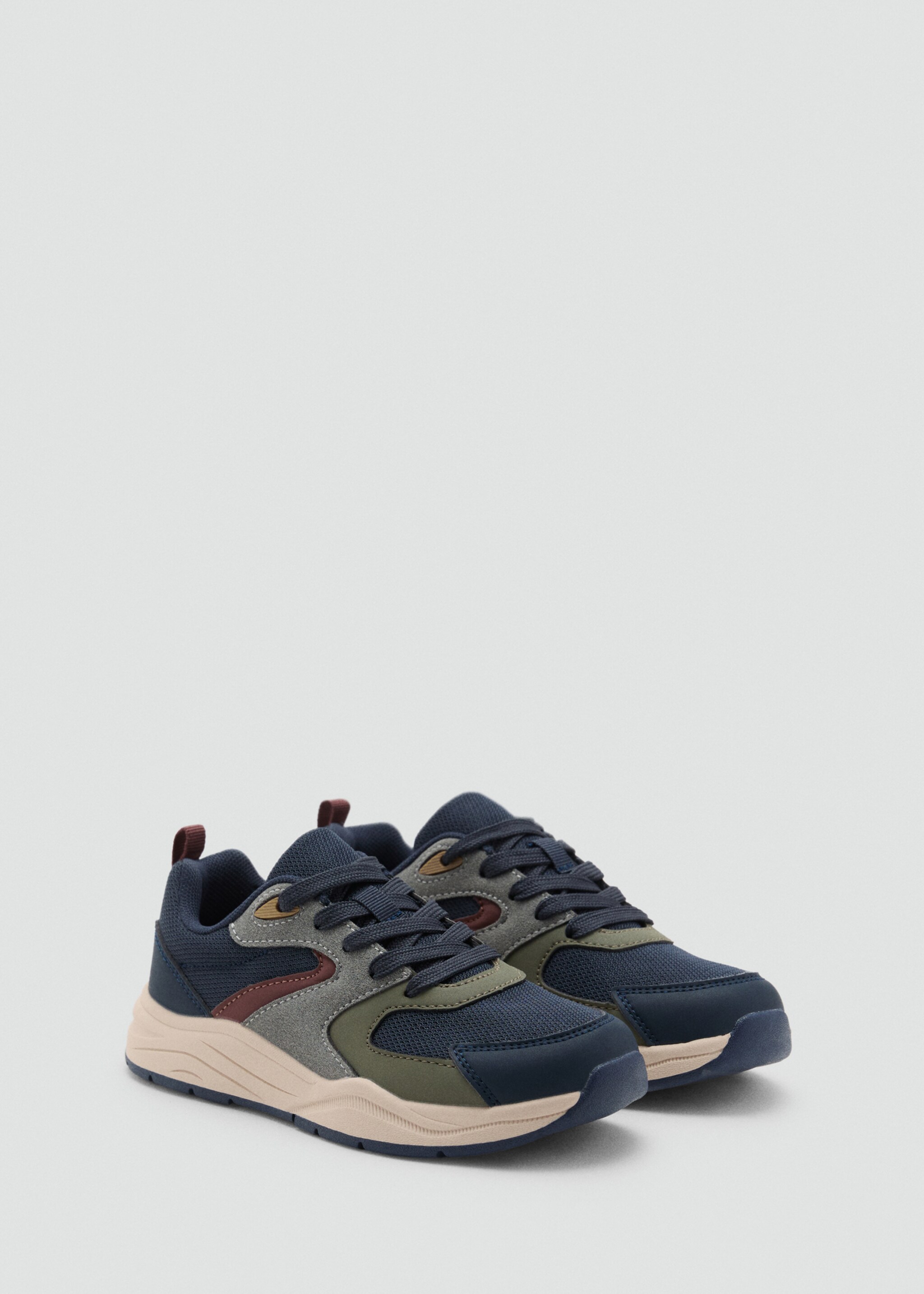 Combined trainers with laces - Medium plane