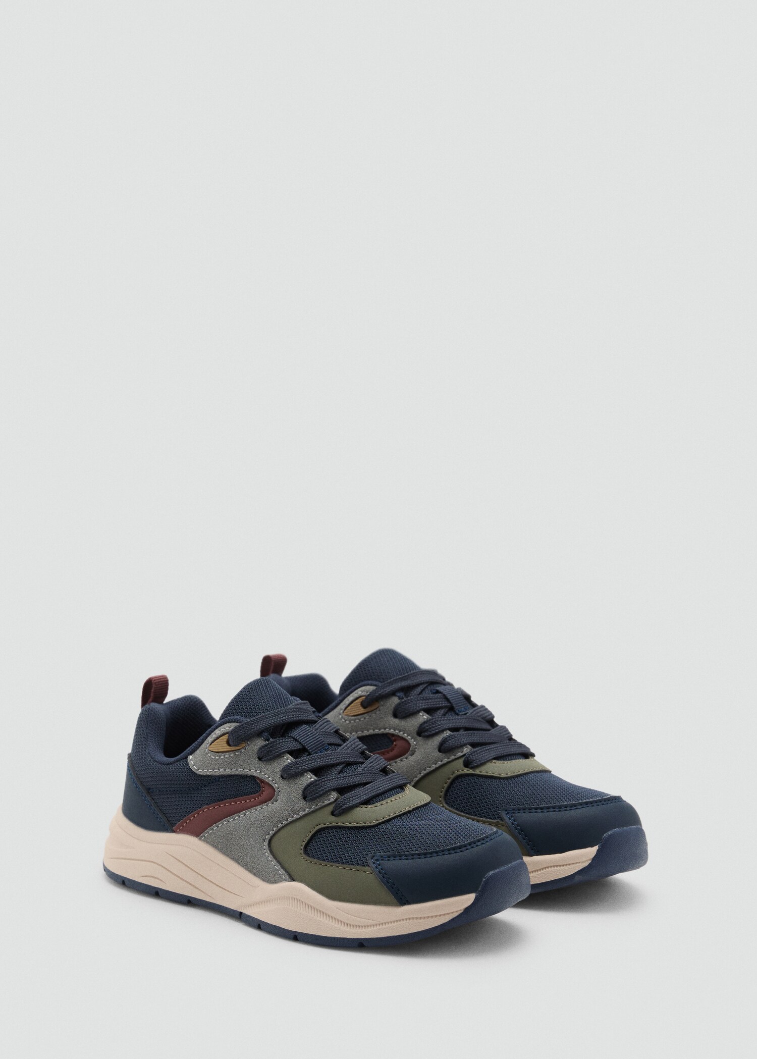 Combined trainers with laces - Medium plane