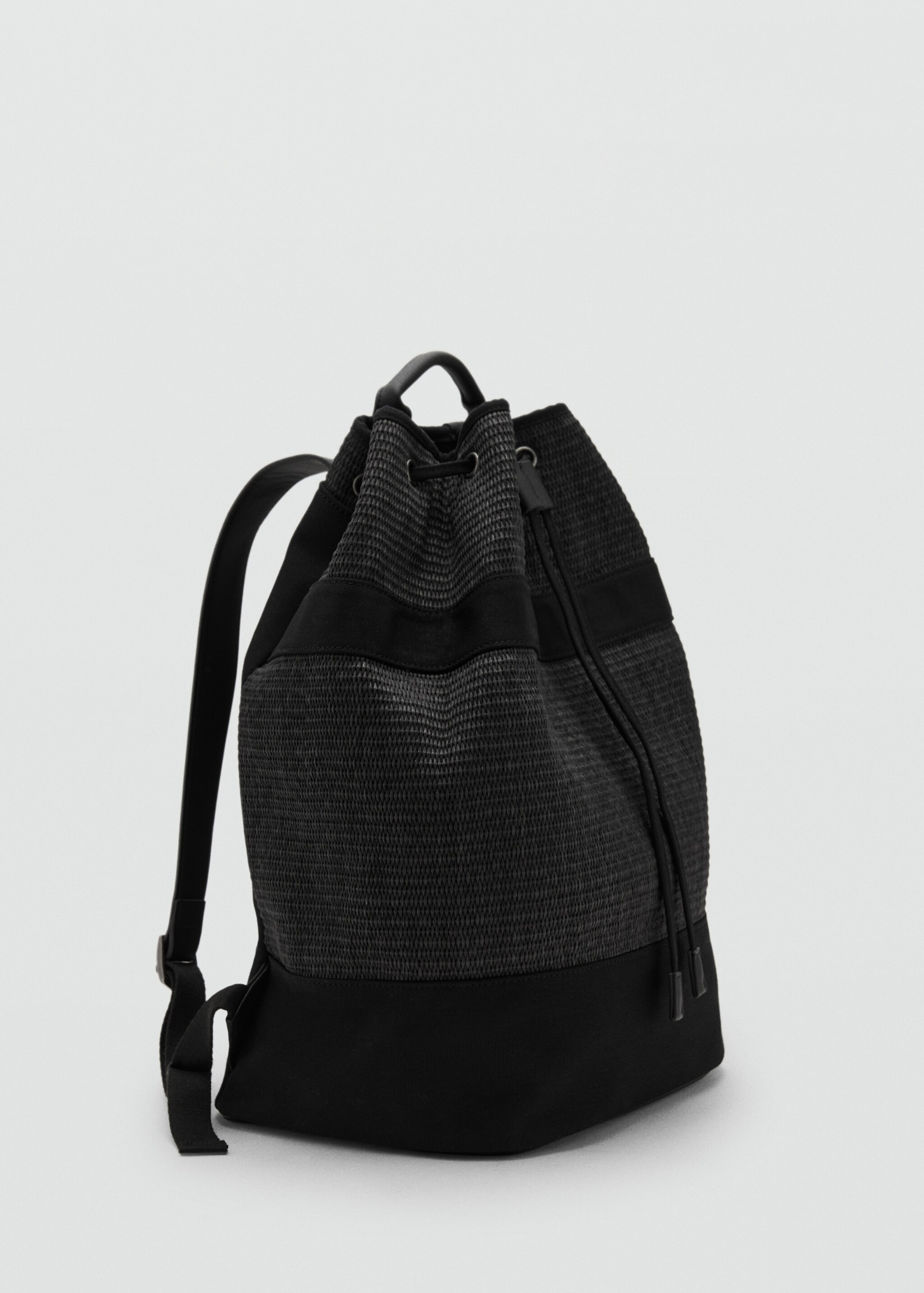 Lace-up sack backpack - Medium plane