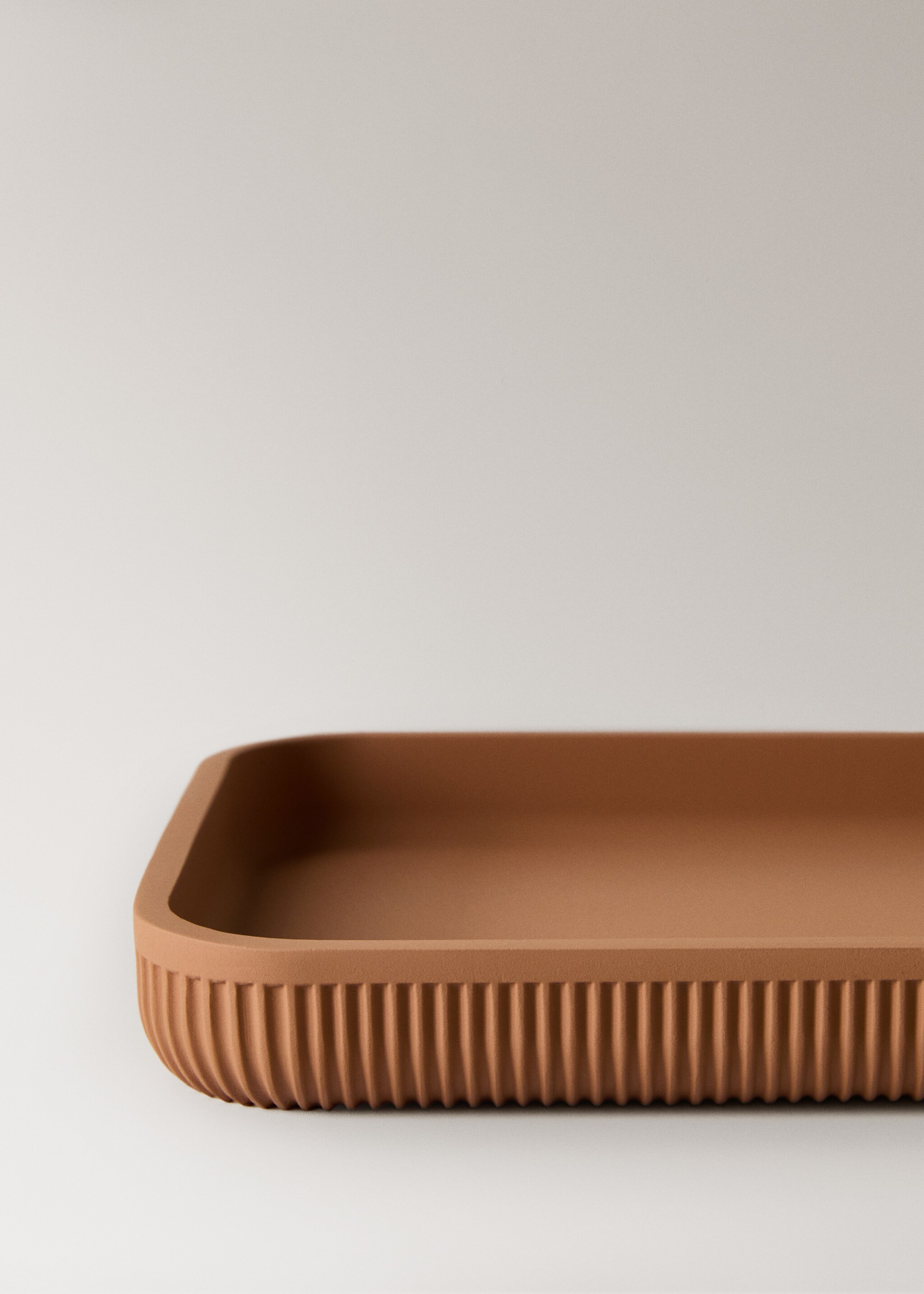Resin bathroom tray - Details of the article 1, Medium Brown. Ref: 17072921-00.