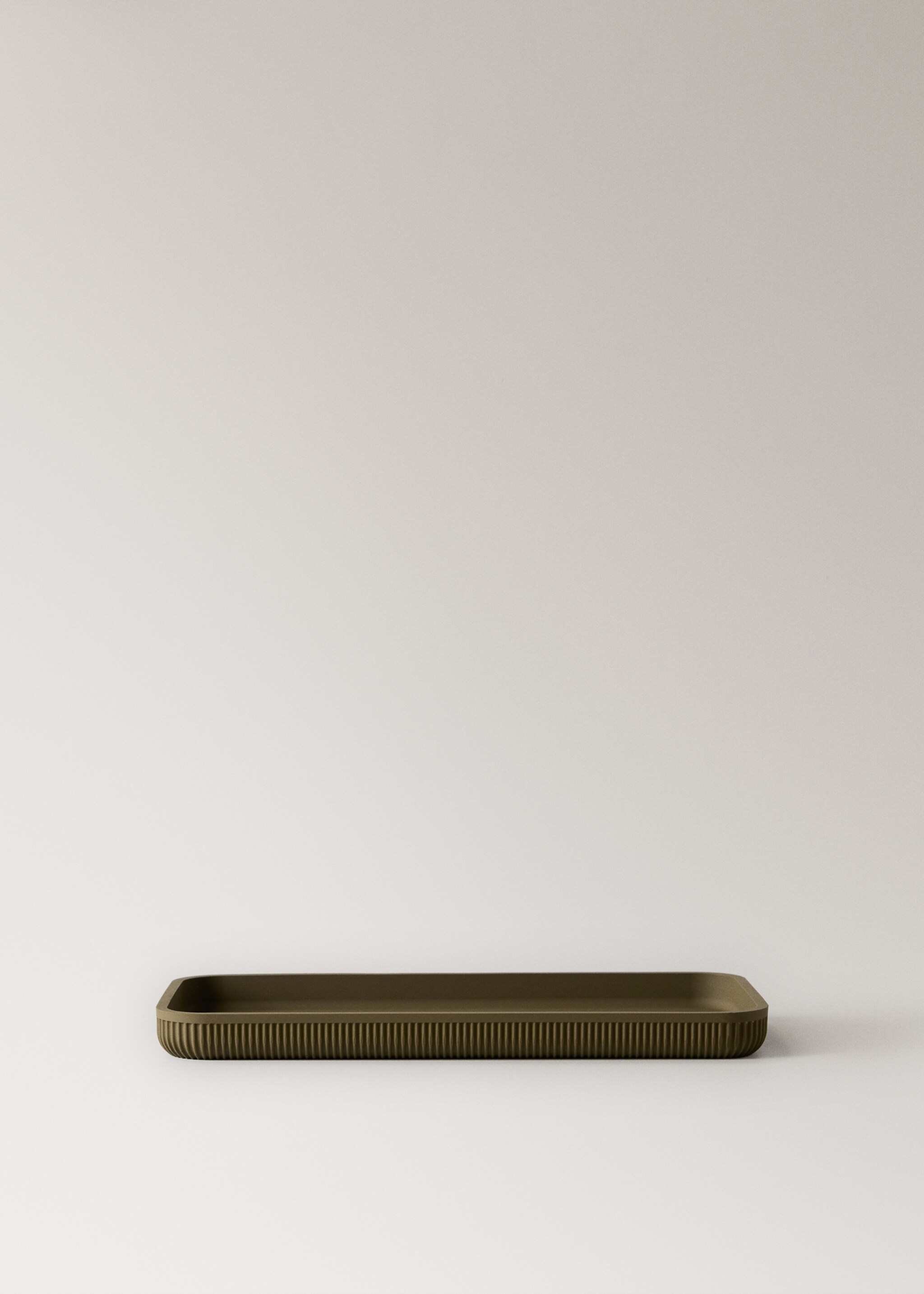 Resin bathroom tray - Article without model, Olive Green. Ref: 17072921-00.
