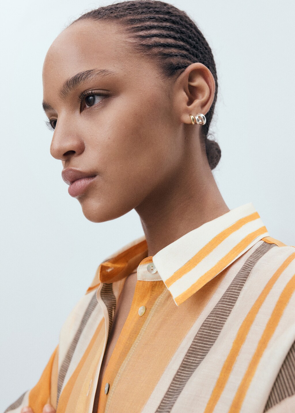 Lyocell striped shirt - image 4