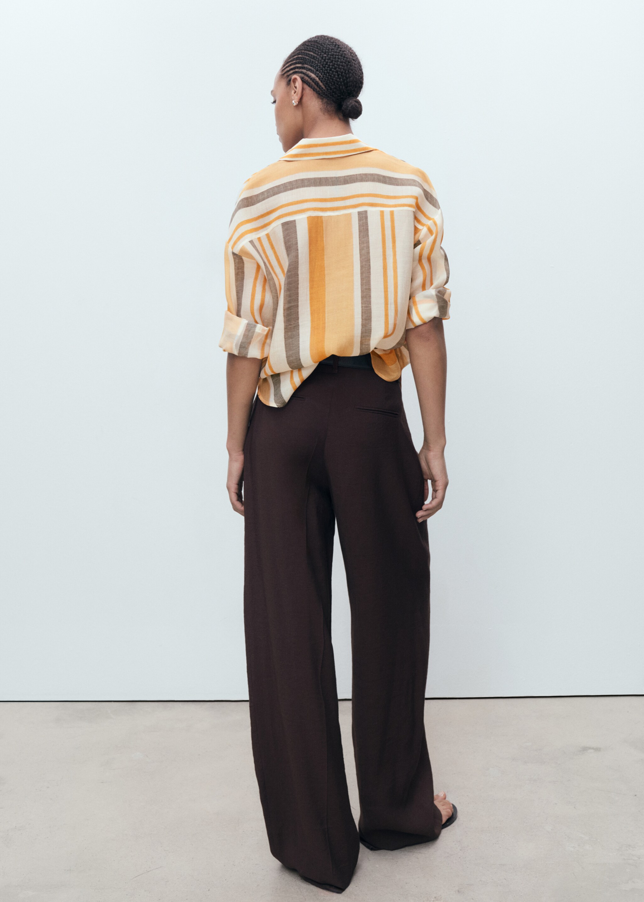 Chemise Lyocell rayures - Verso de l’article