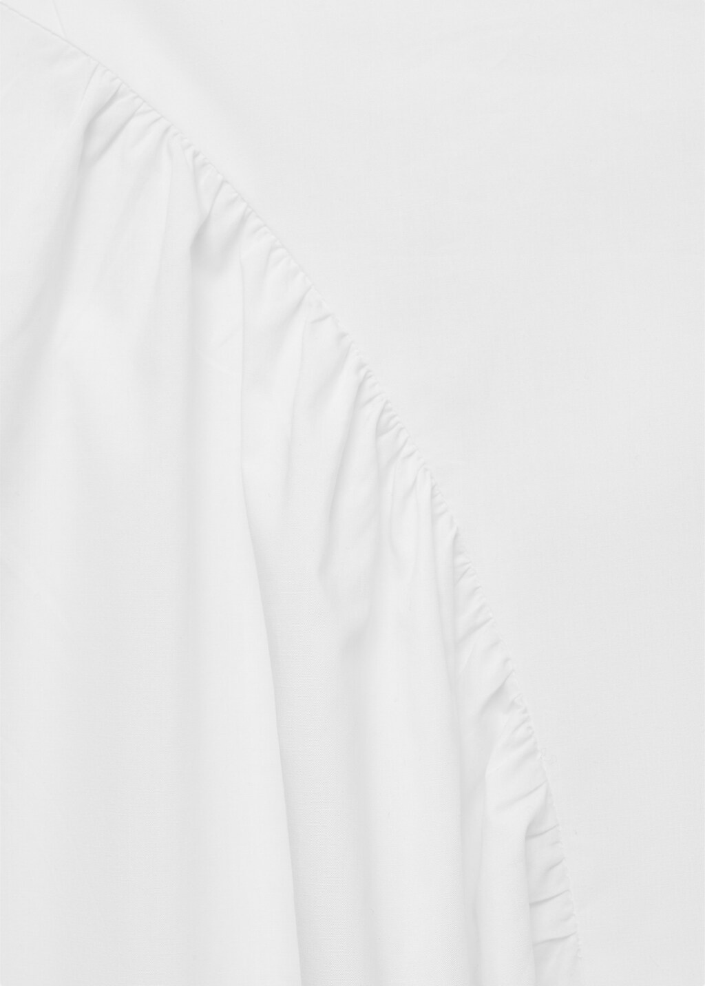 Midi cotton skirt with pleats