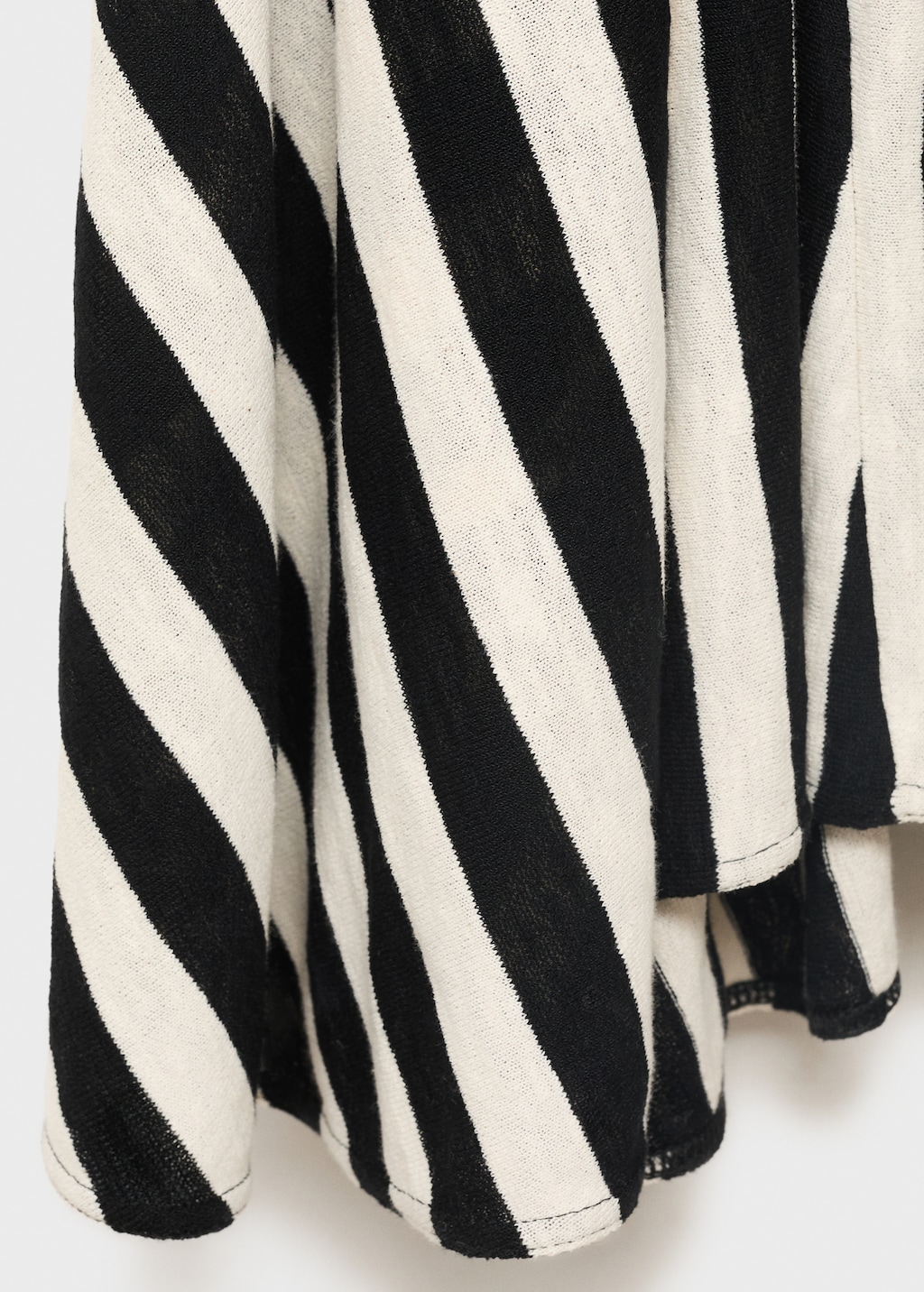 Asymmetrical low-knit dress