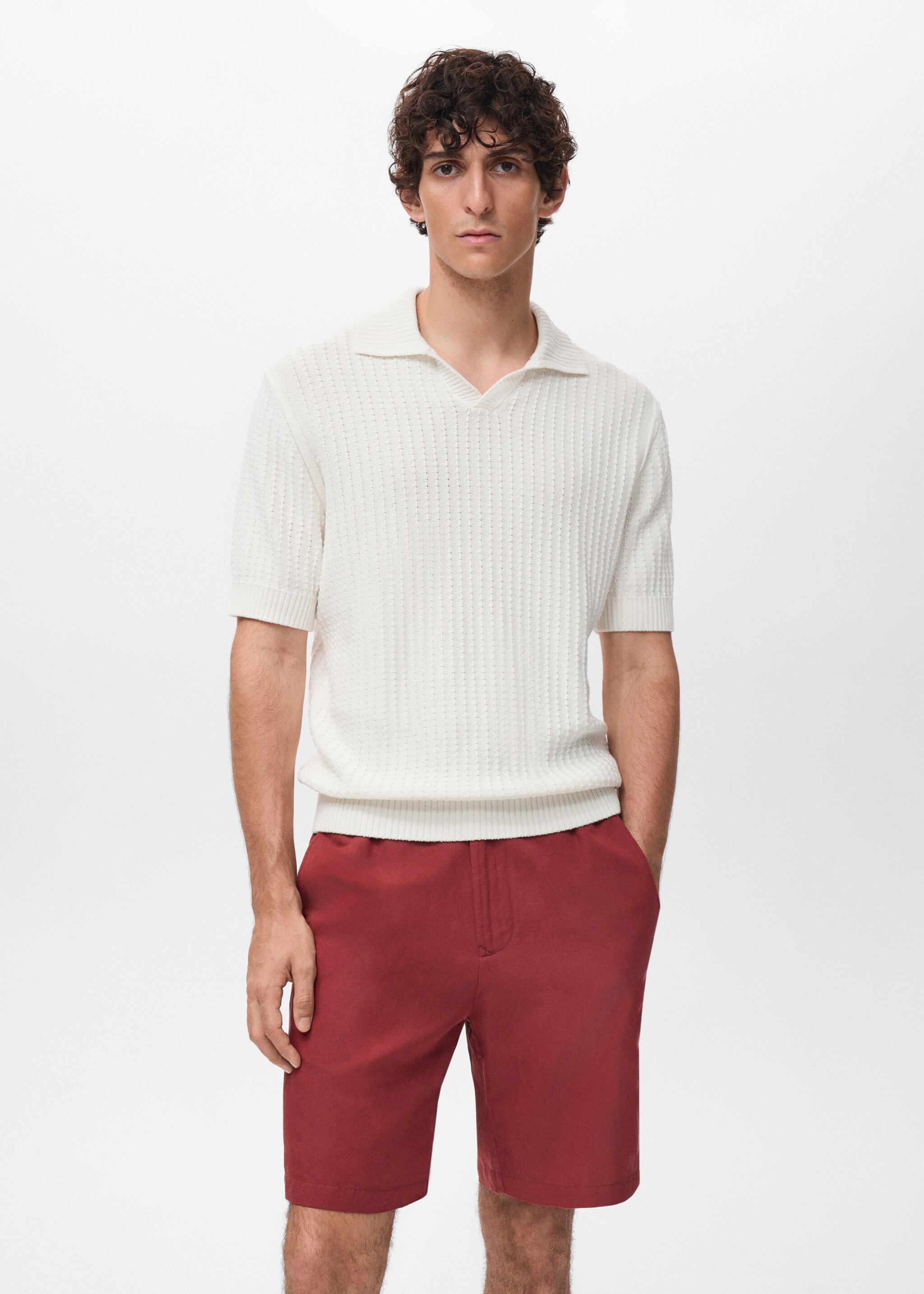 100% cotton knitted polo structure - Medium plane
