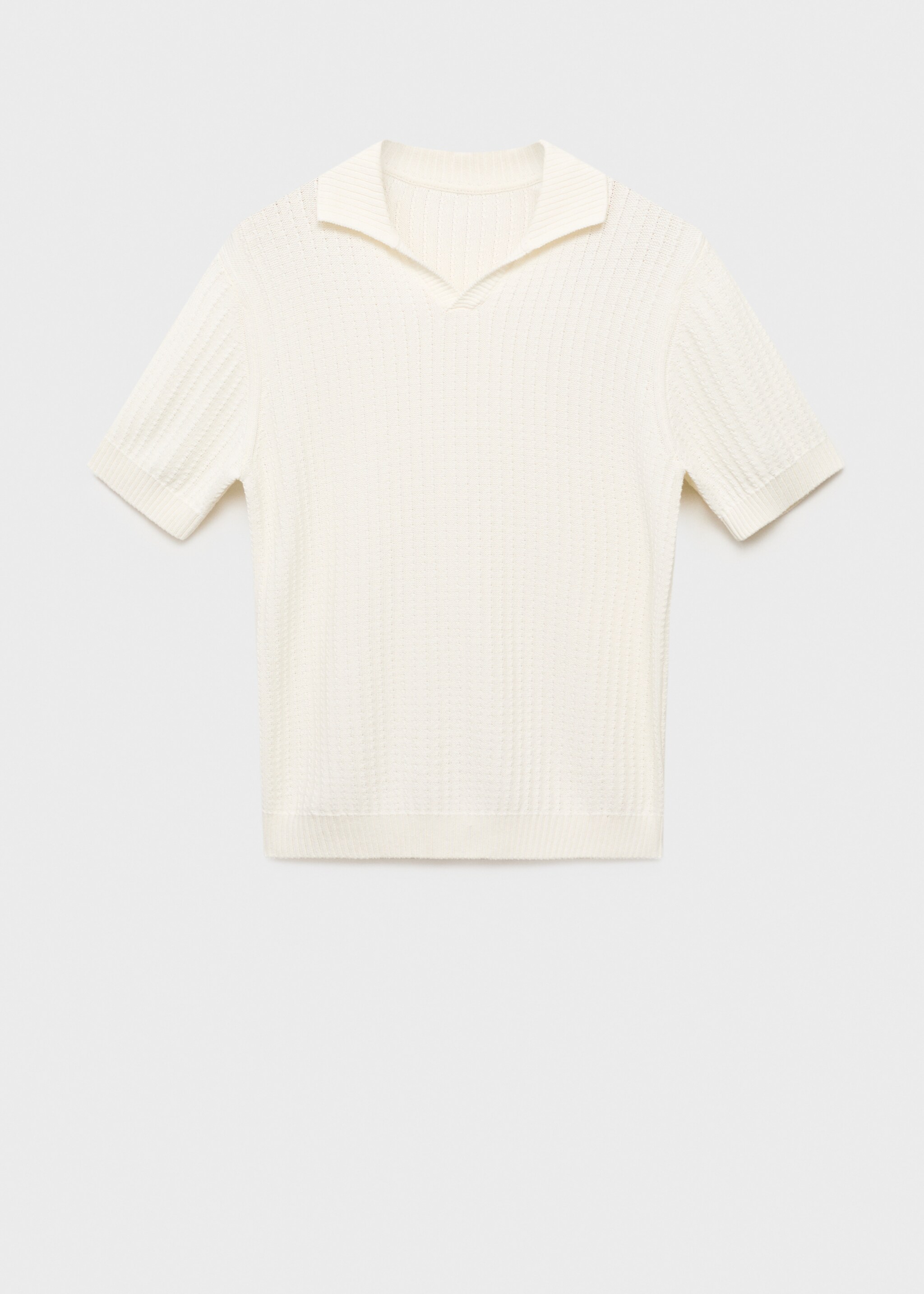 100% cotton knitted polo structure - Article without model