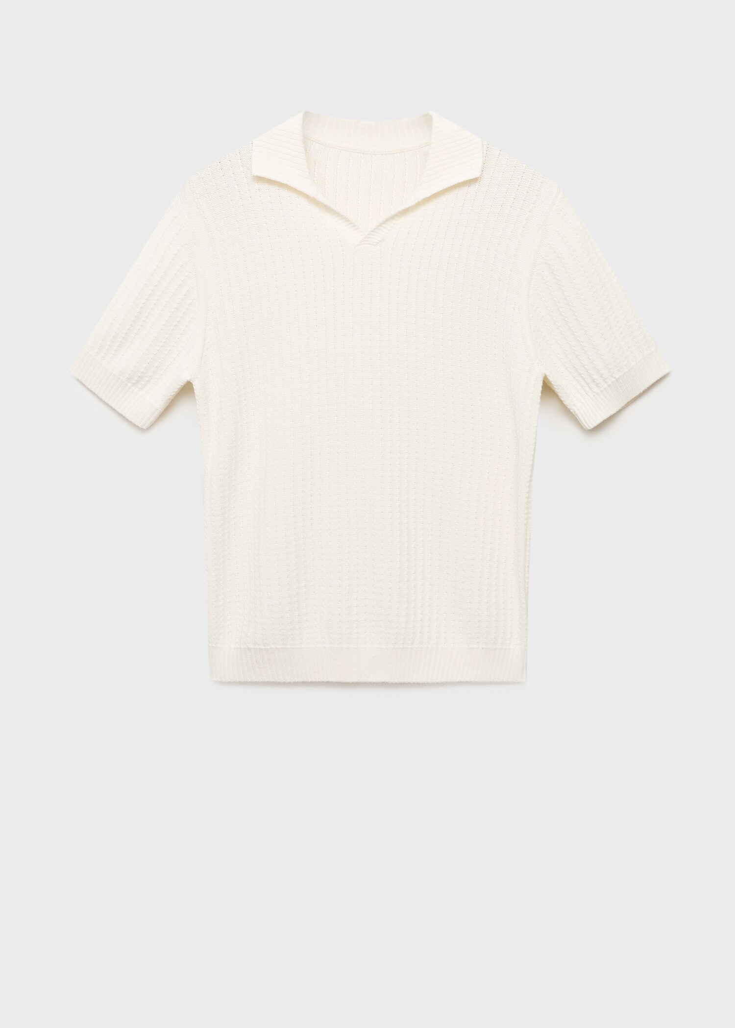100% cotton knitted polo structure - Article without model