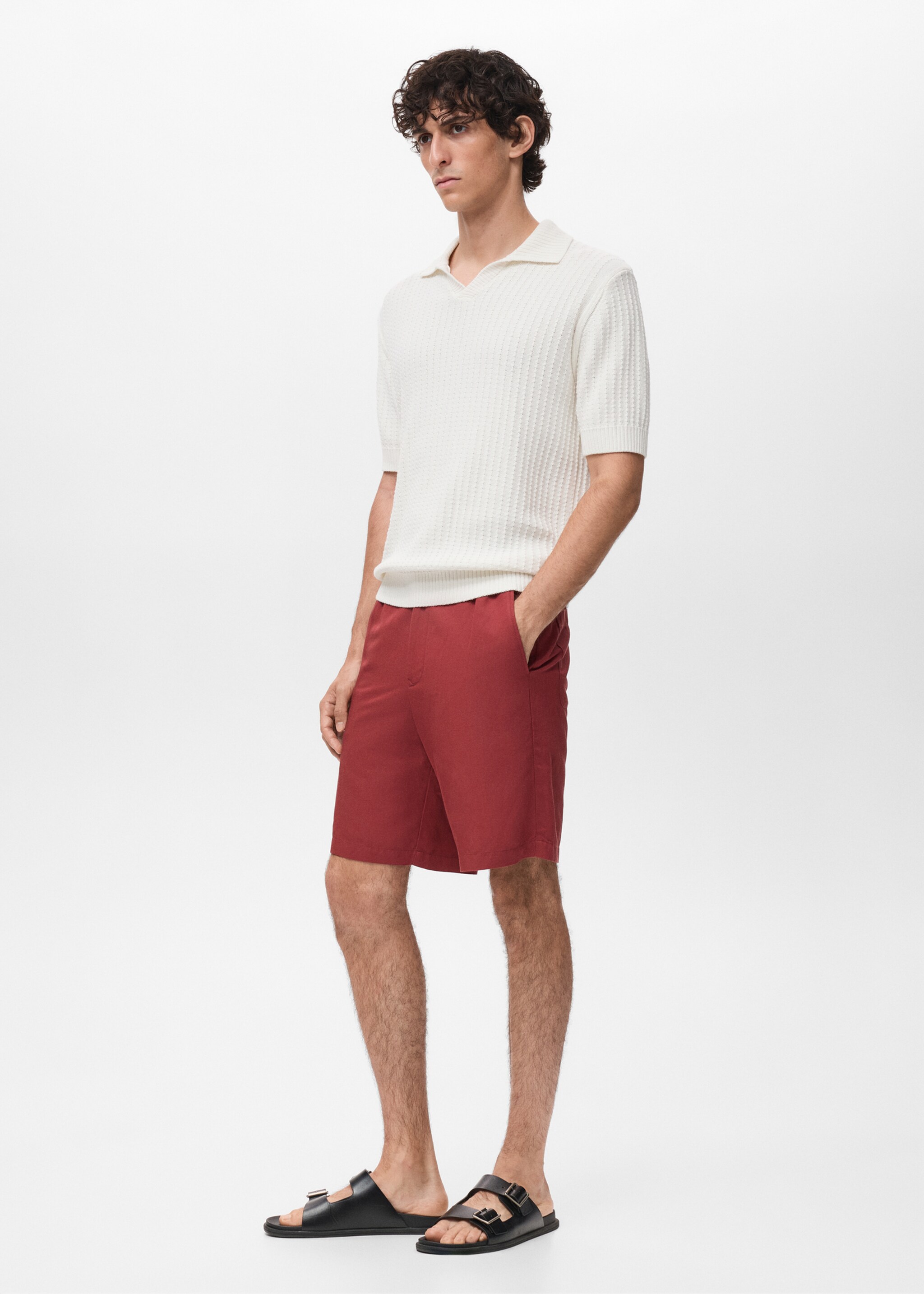 100% cotton knitted polo structure - Details of the article 2