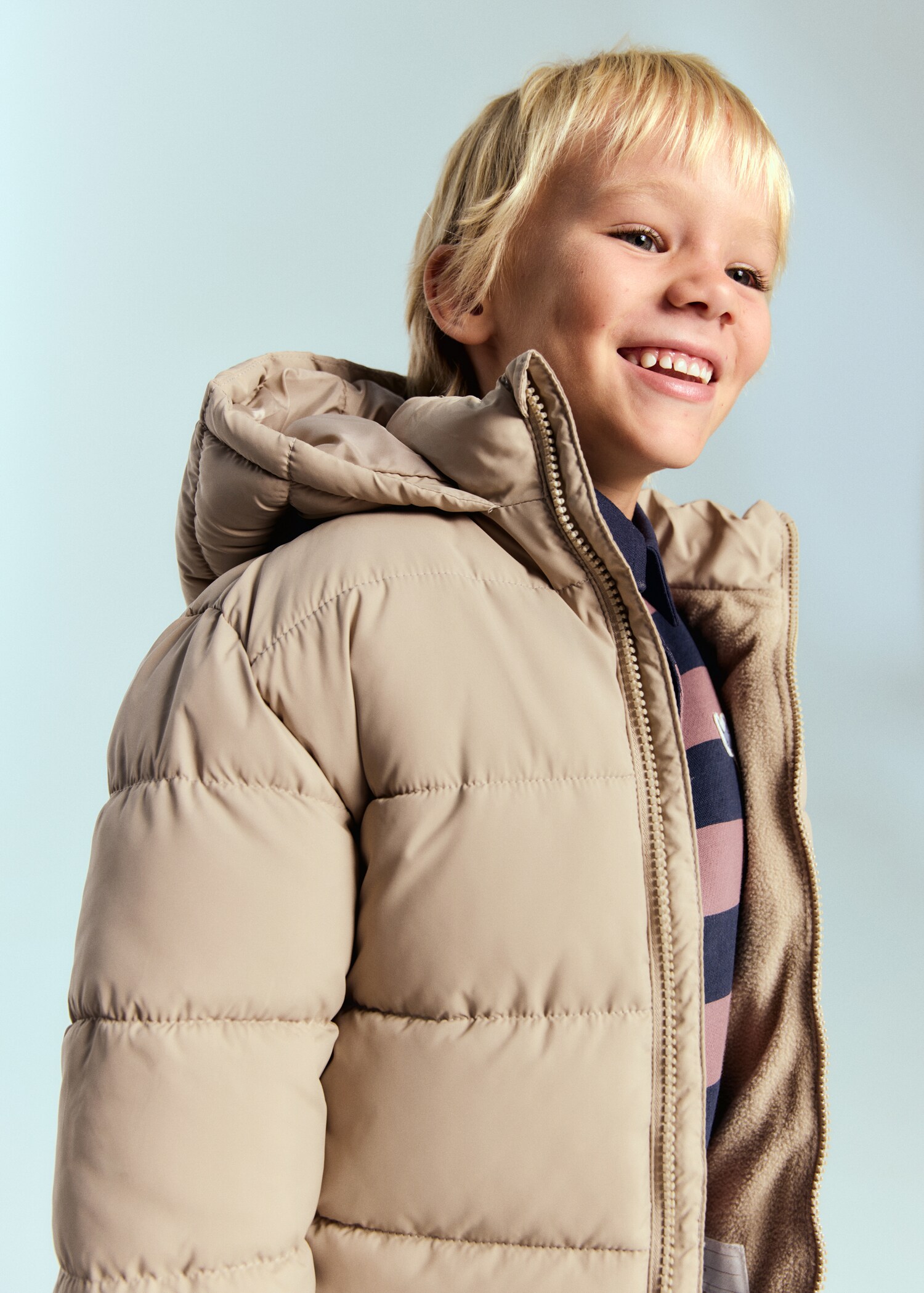 Hooded liner quilted coat - Medium plane