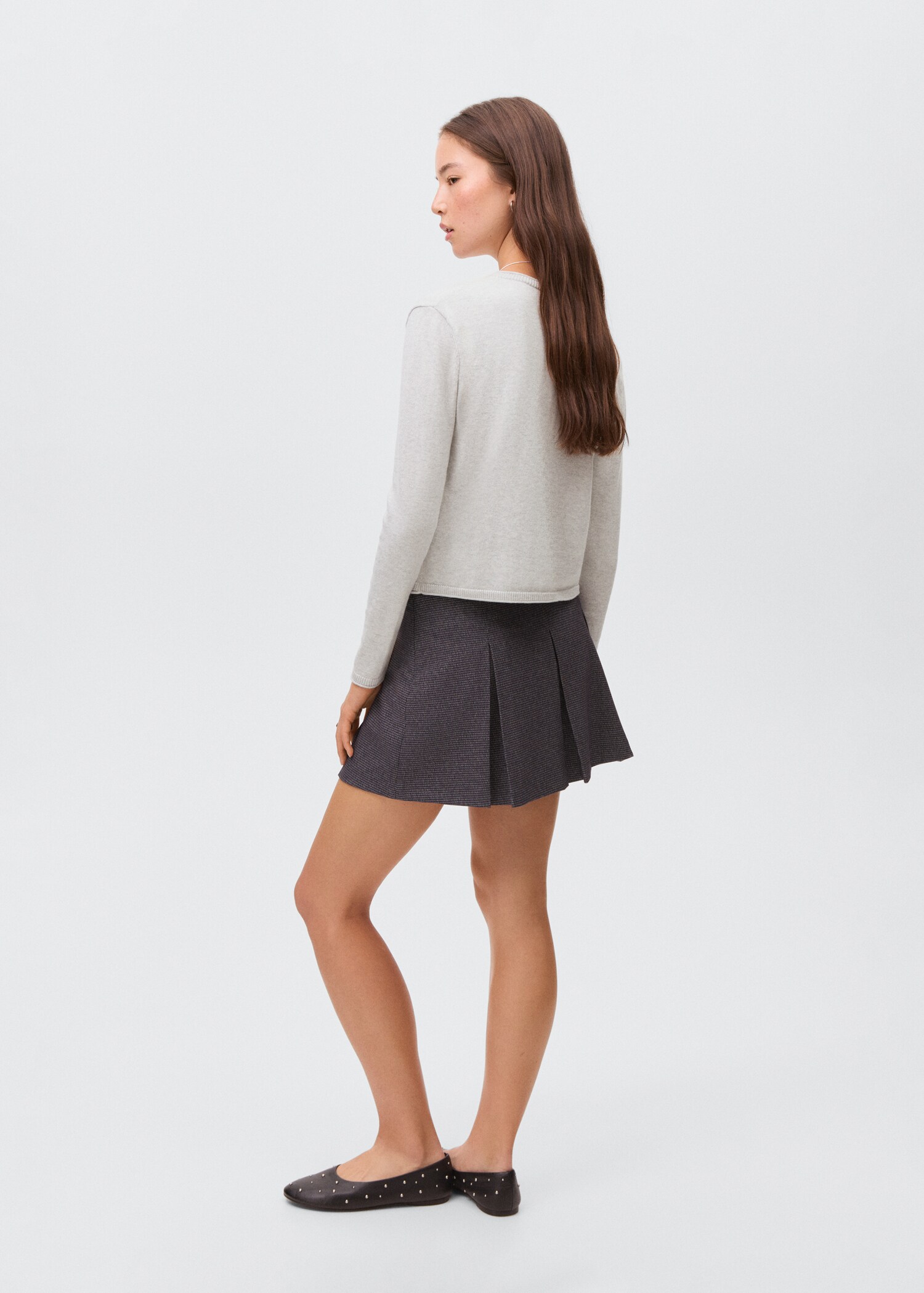Knitted button cardigan - Reverse of the article