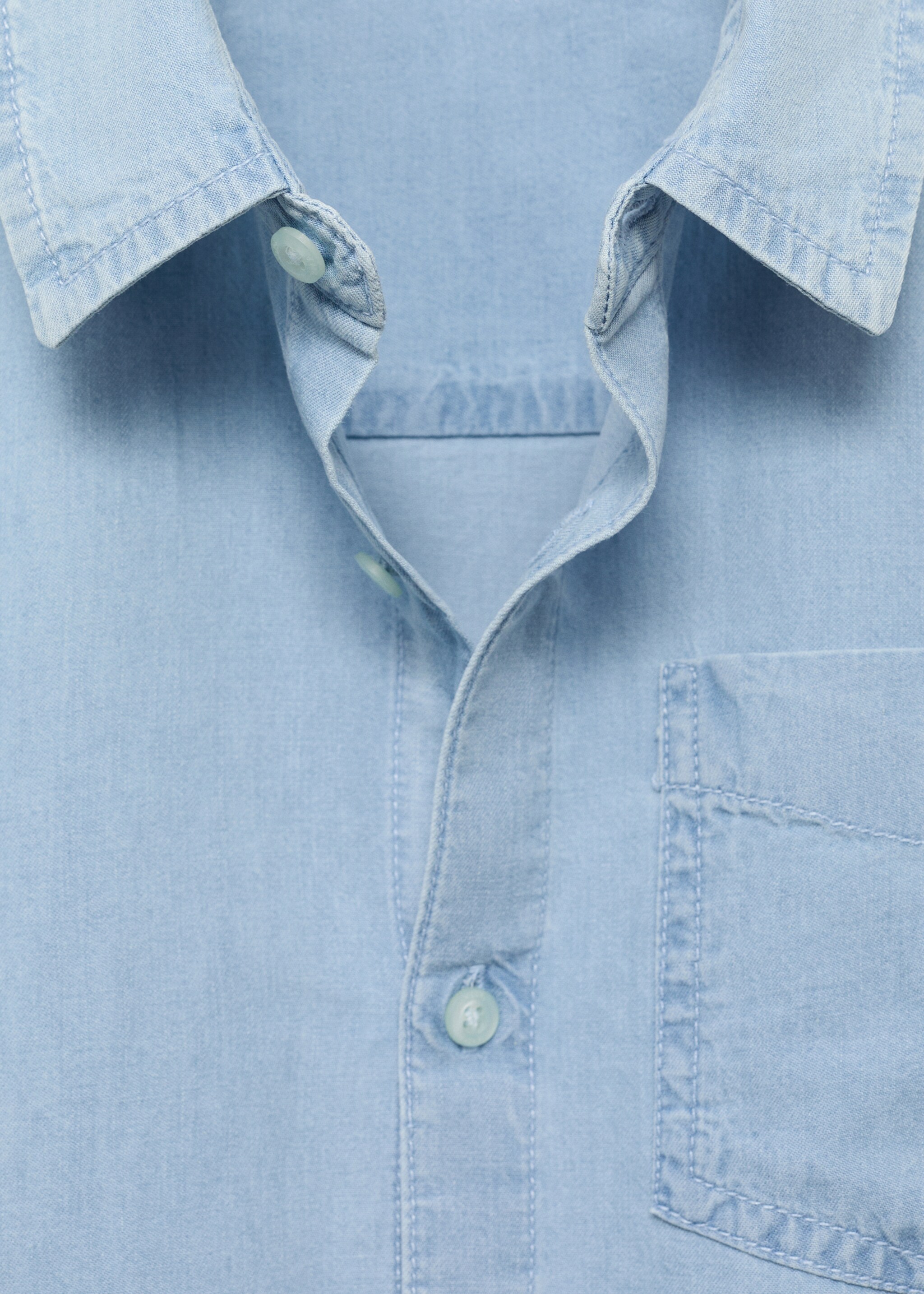 Cotton denim shirt - Details of the article 8