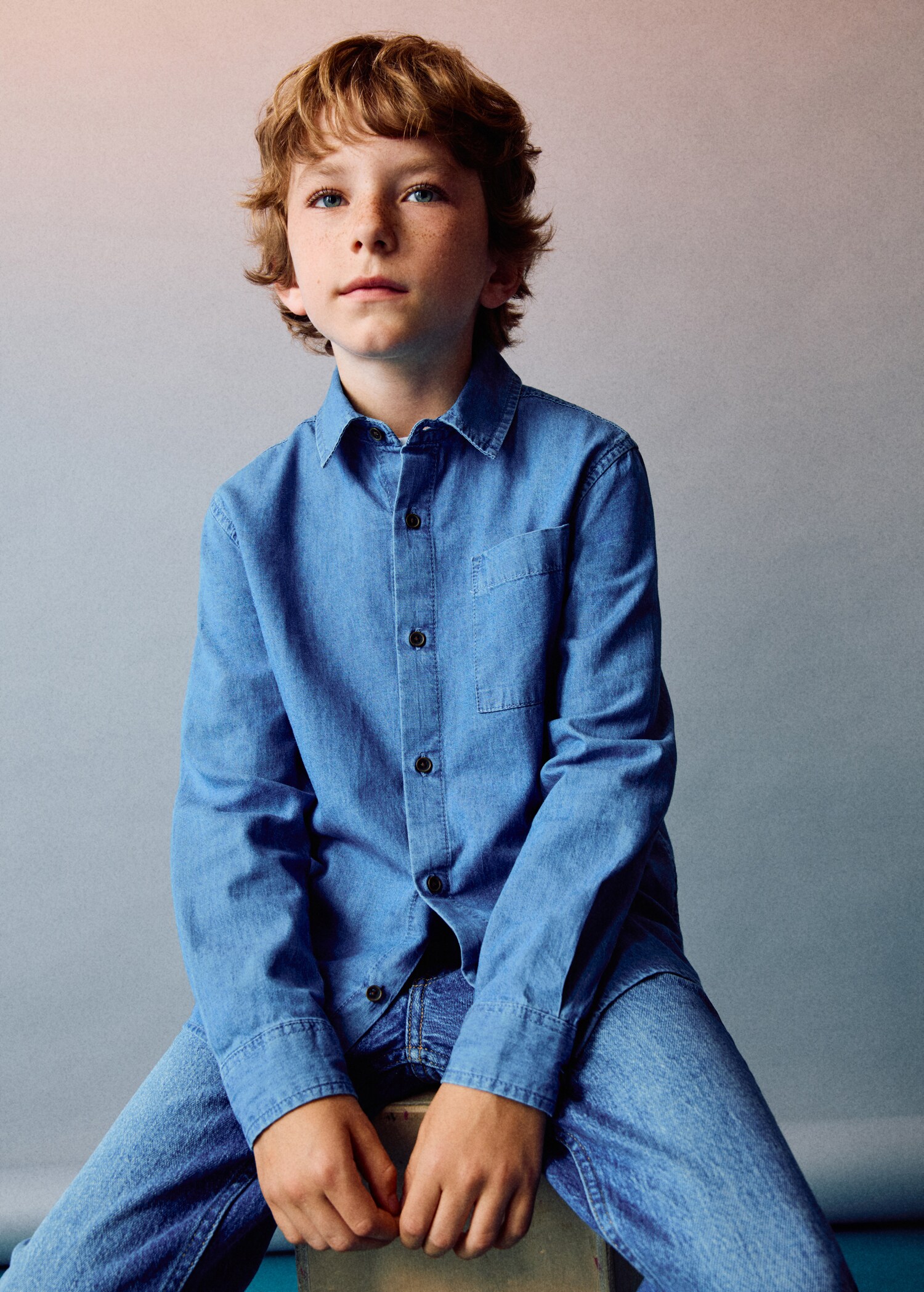 Camisa denim cotó - Detall de l'article 5