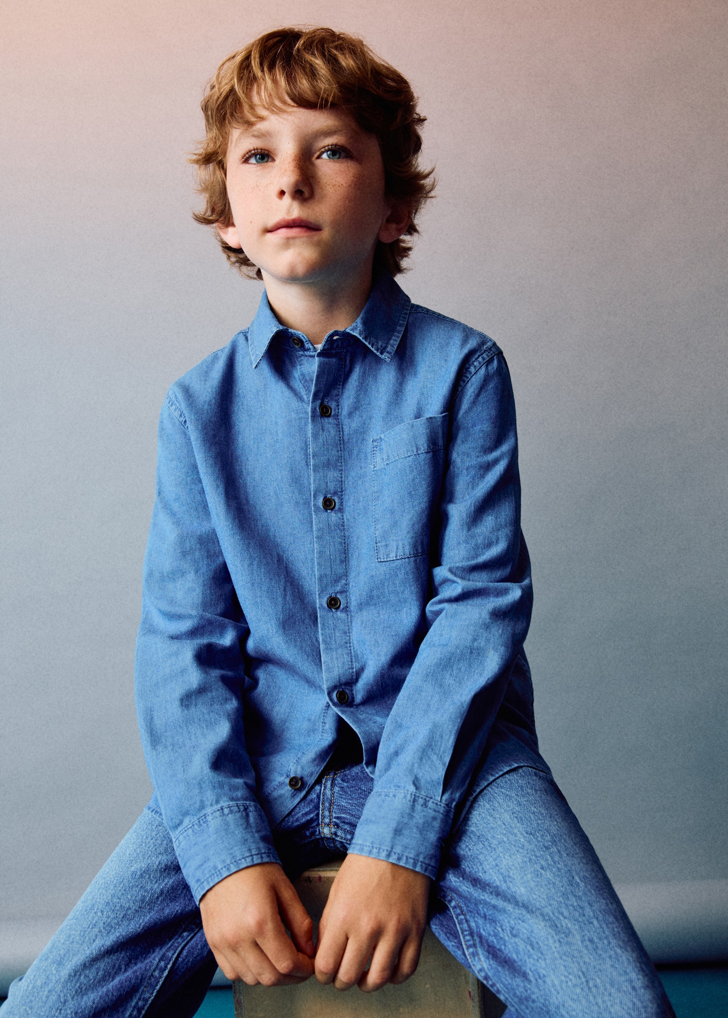 Vaquera Camisa De Mezclilla Para Niña Americanas Vaqueras Vaquera