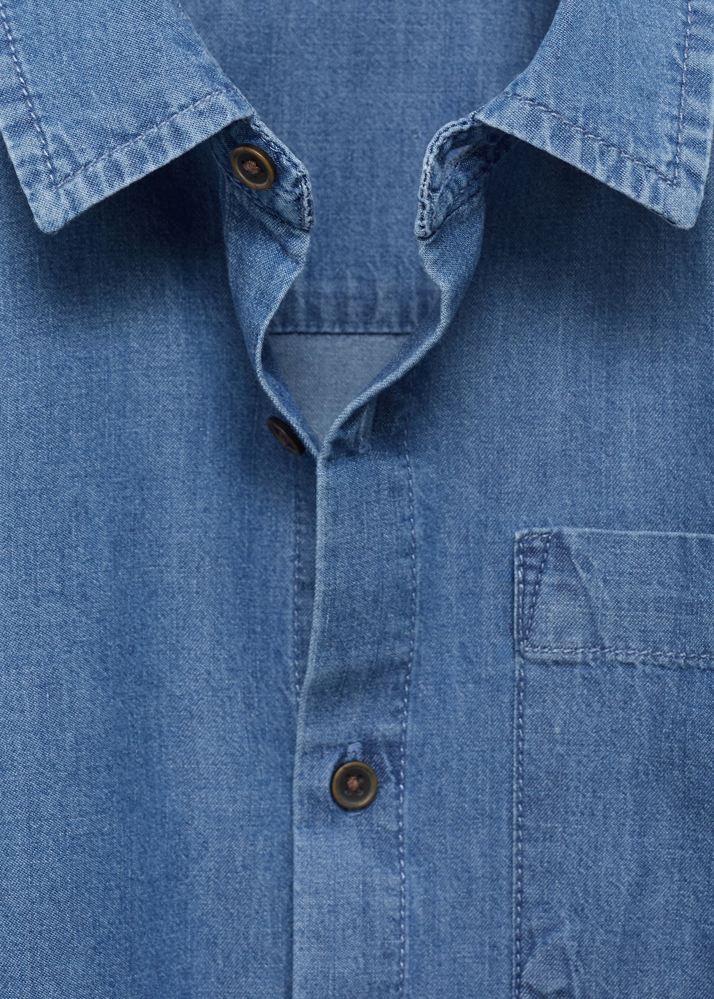 Cotton denim shirt